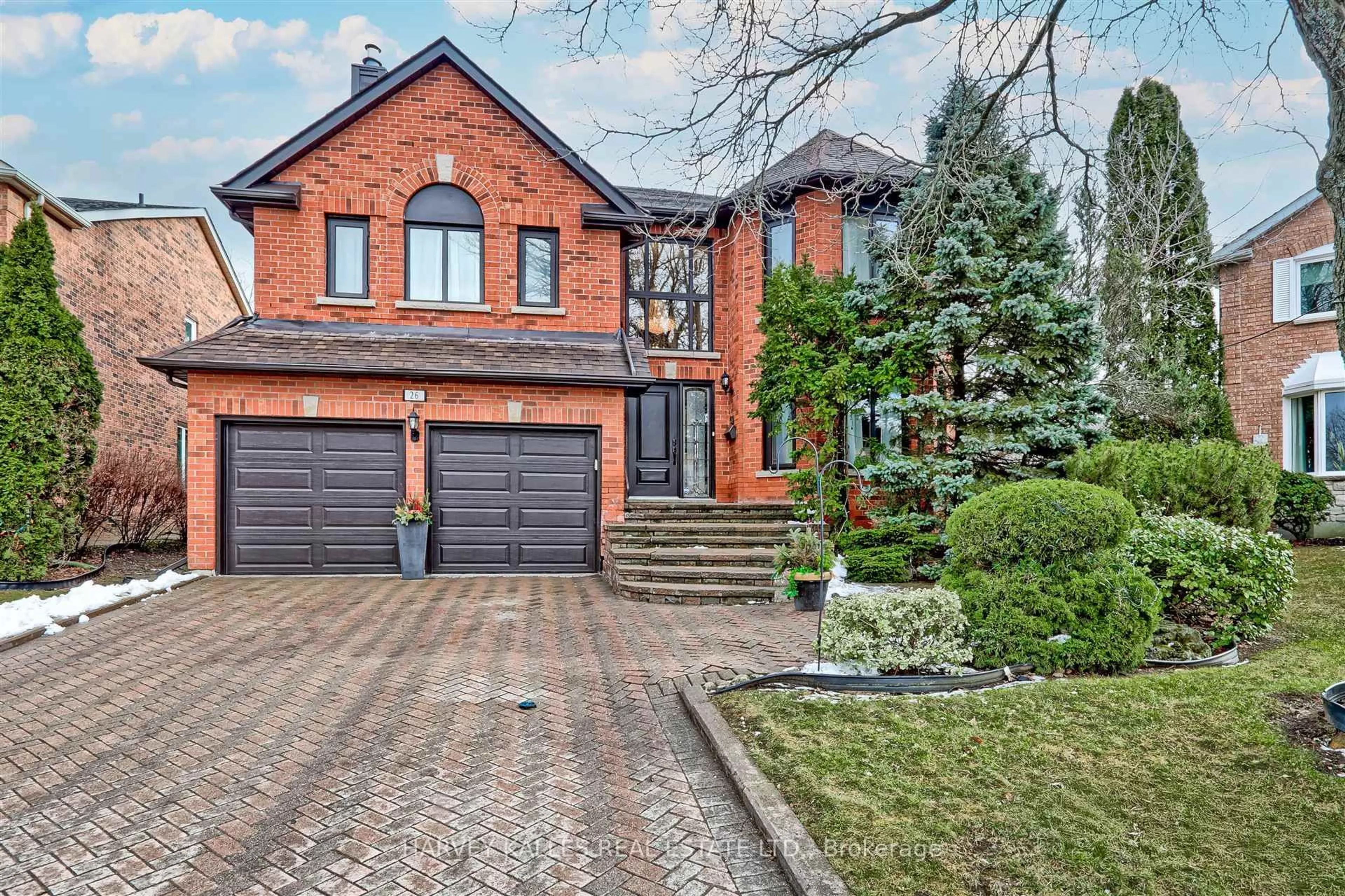 Home with brick exterior material, street for 26 Brantwood Crt, Markham Ontario L3R 8J3