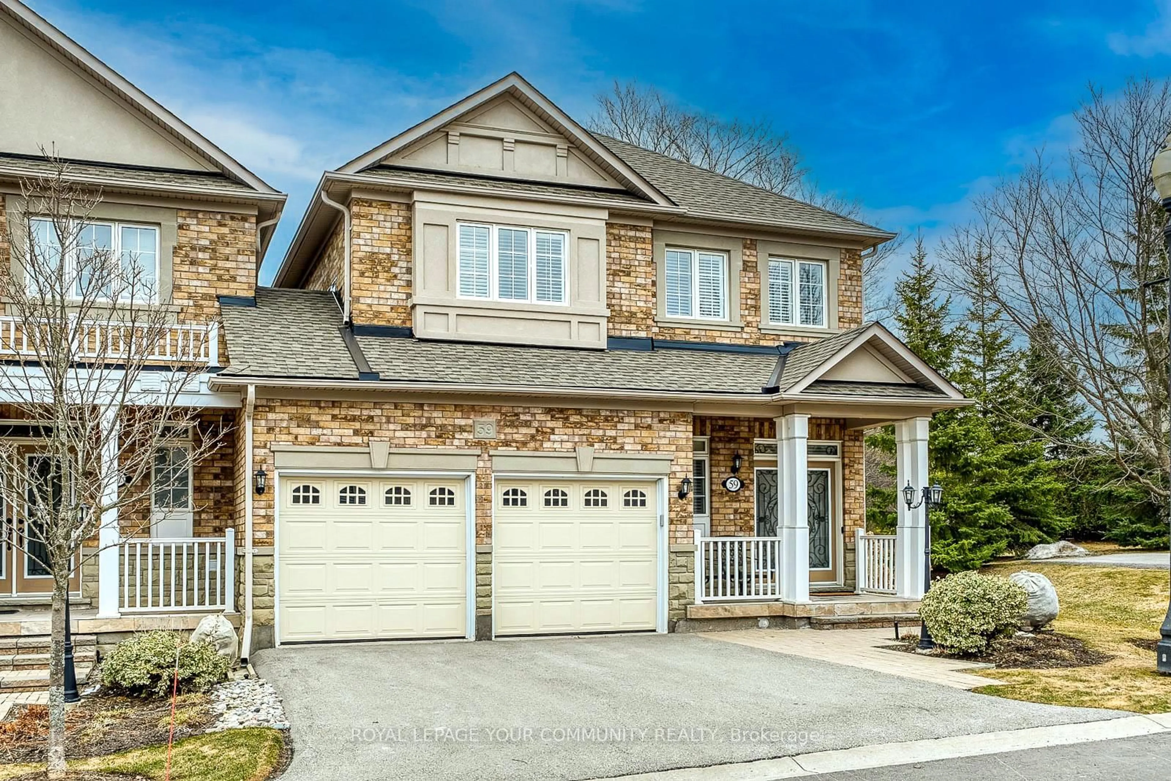 Home with brick exterior material, street for 59 Stonecliffe Cres, Aurora Ontario L4G 7Z7