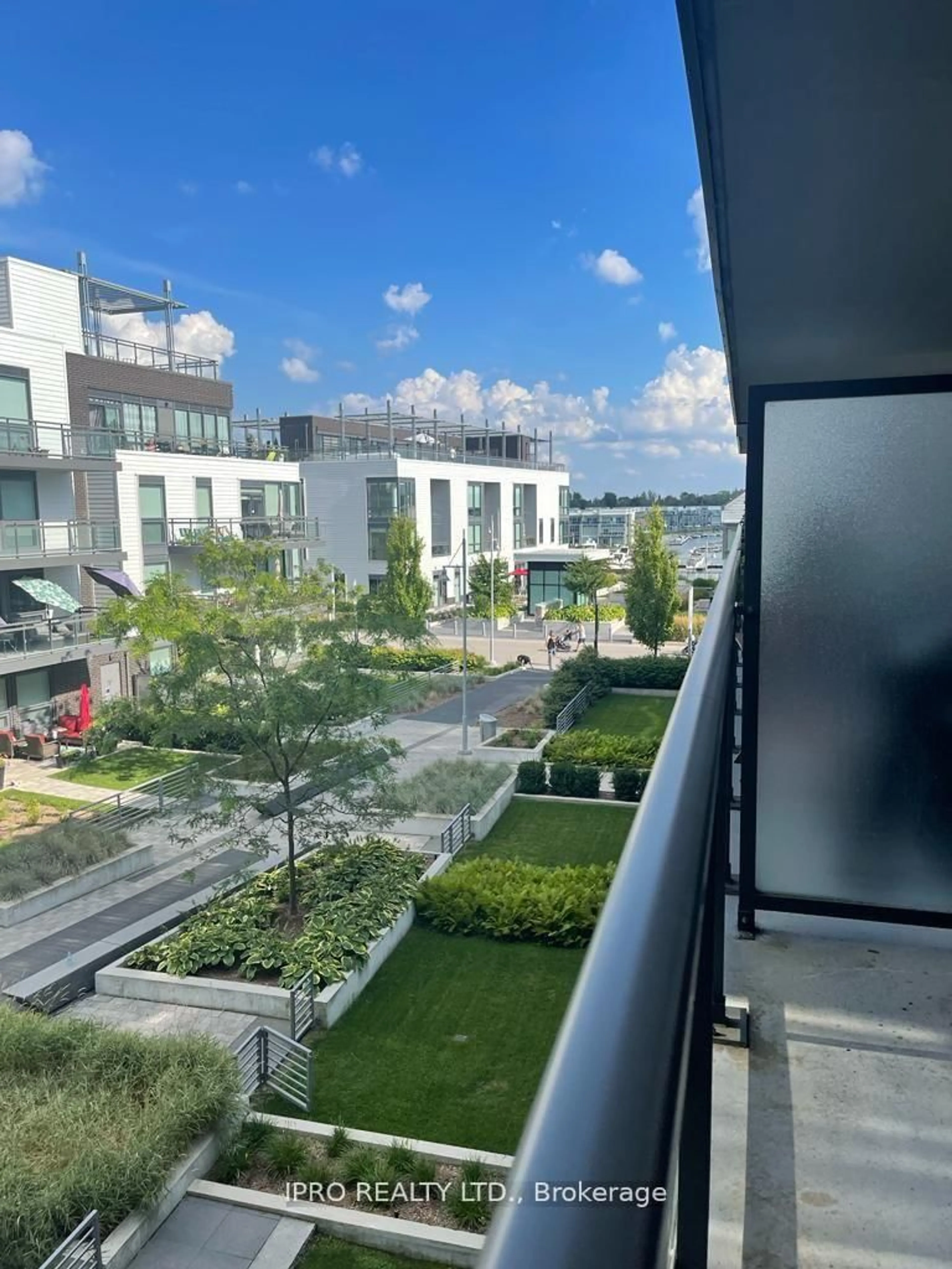Balcony in the apartment, city buildings view from balcony for 271 Sea Ray Ave #B303, Innisfil Ontario L9S 0J4