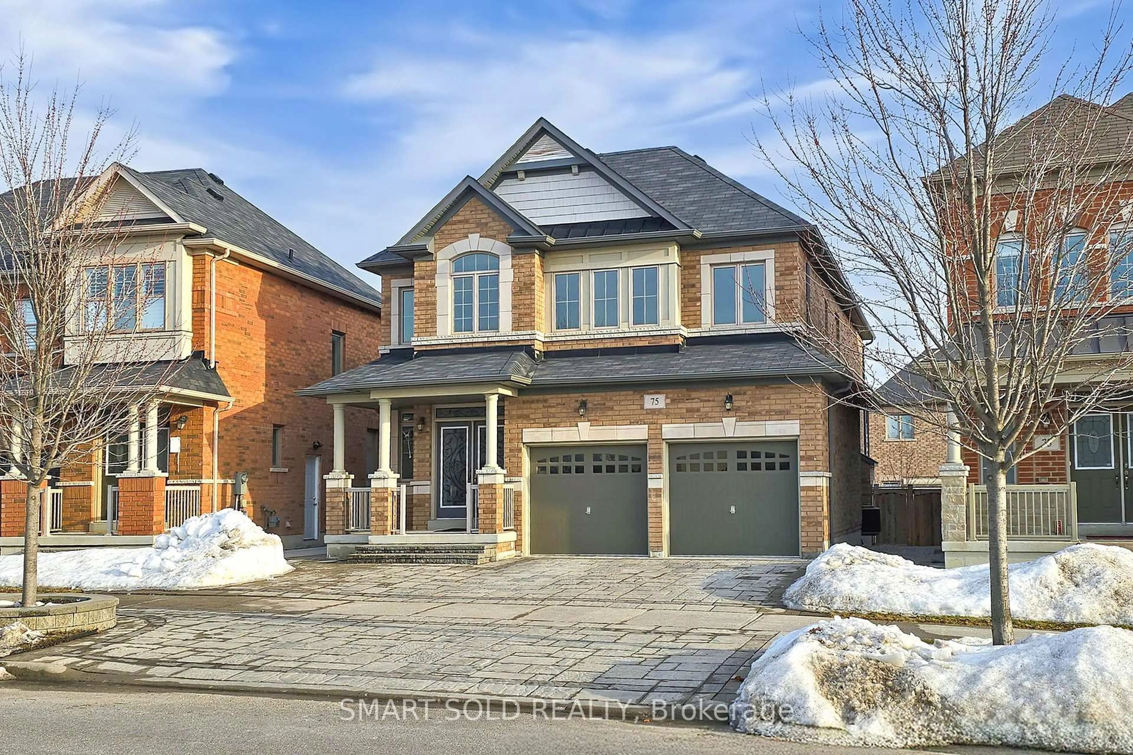 Home with brick exterior material, street for 75 Beckett Ave, Markham Ontario L6C 0T3