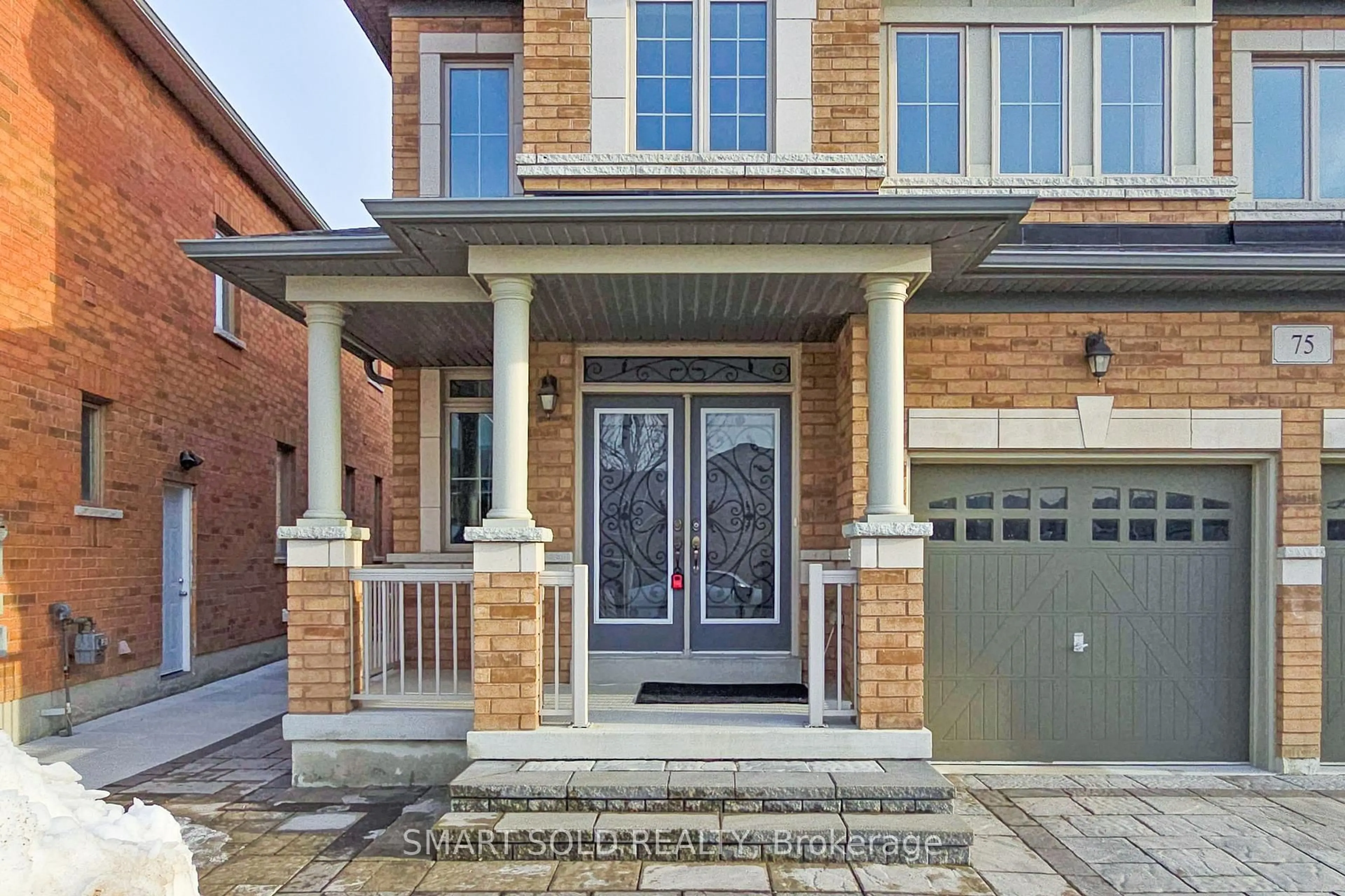 Home with brick exterior material, street for 75 Beckett Ave, Markham Ontario L6C 0T3