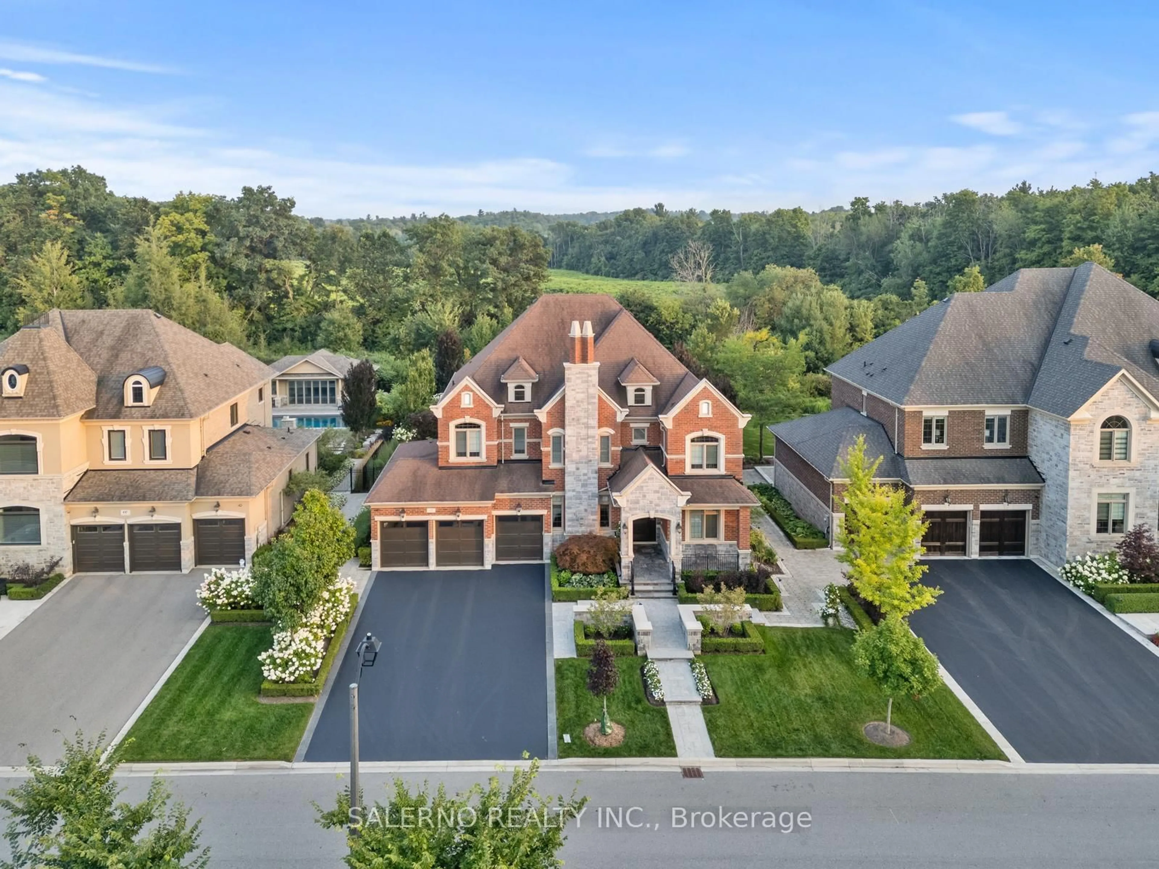 A pic from outside/outdoor area/front of a property/back of a property/a pic from drone, mountain view for 58 Austin Rumble Crt, King Ontario L7B 0B2