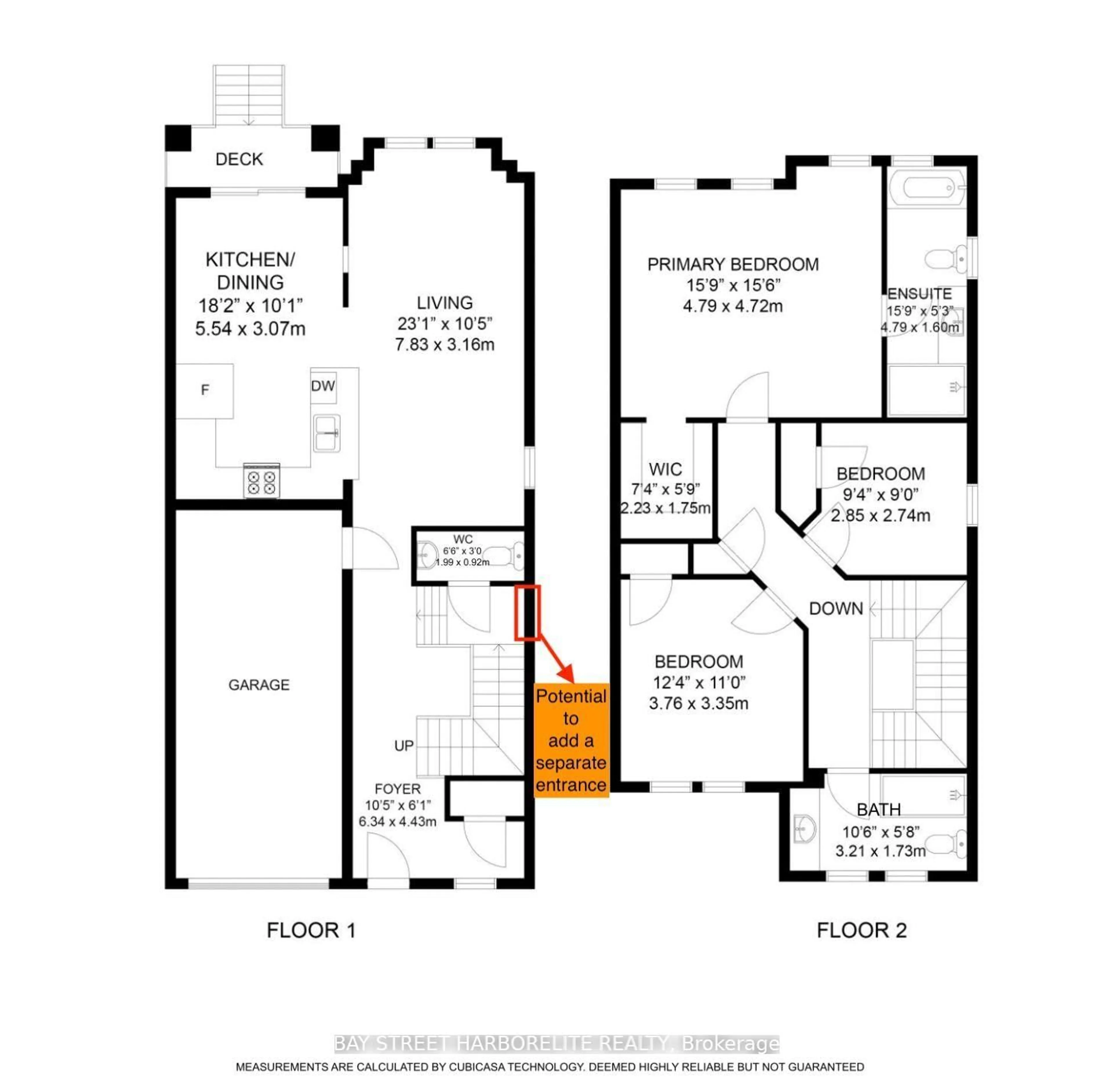 Floor plan for 71 Mary Ellen Baker Cres, Vaughan Ontario L4J 0G4