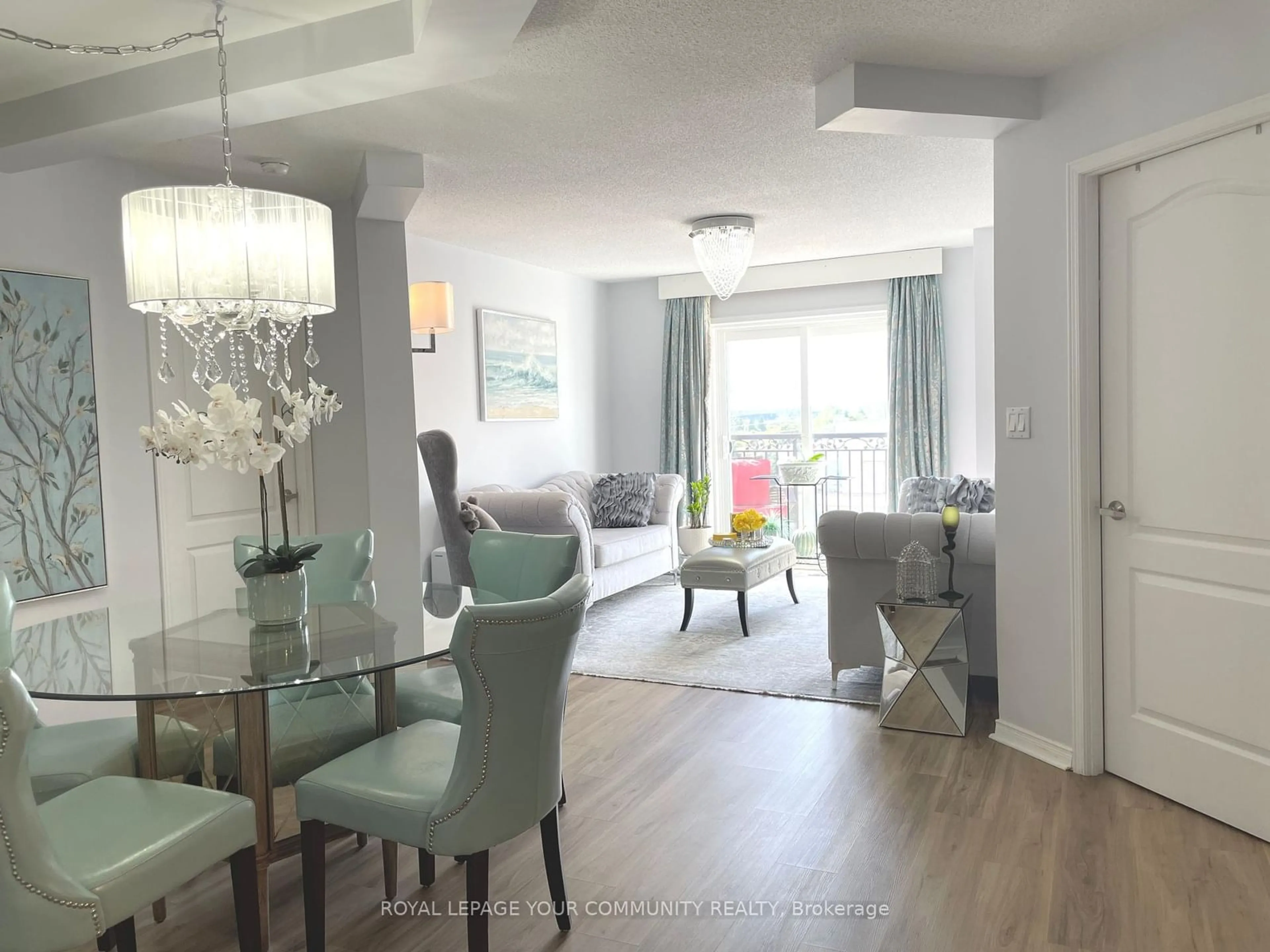 Dining room, wood/laminate floor for 7373 Martin Grove Rd #606, Vaughan Ontario L4L 9K1
