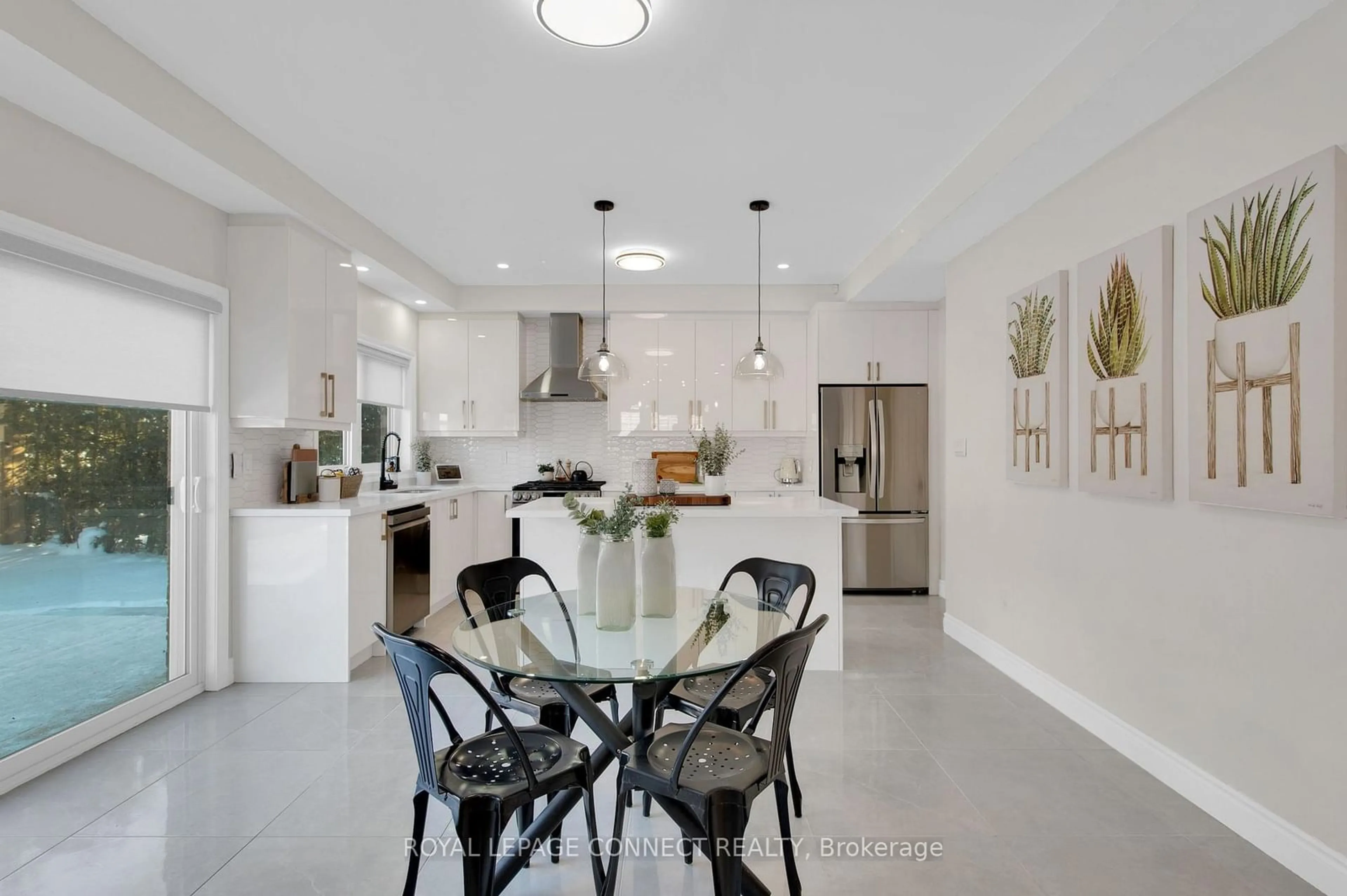 Contemporary kitchen, ceramic/tile floor for 3 B George St, Innisfil Ontario L0L 1L0