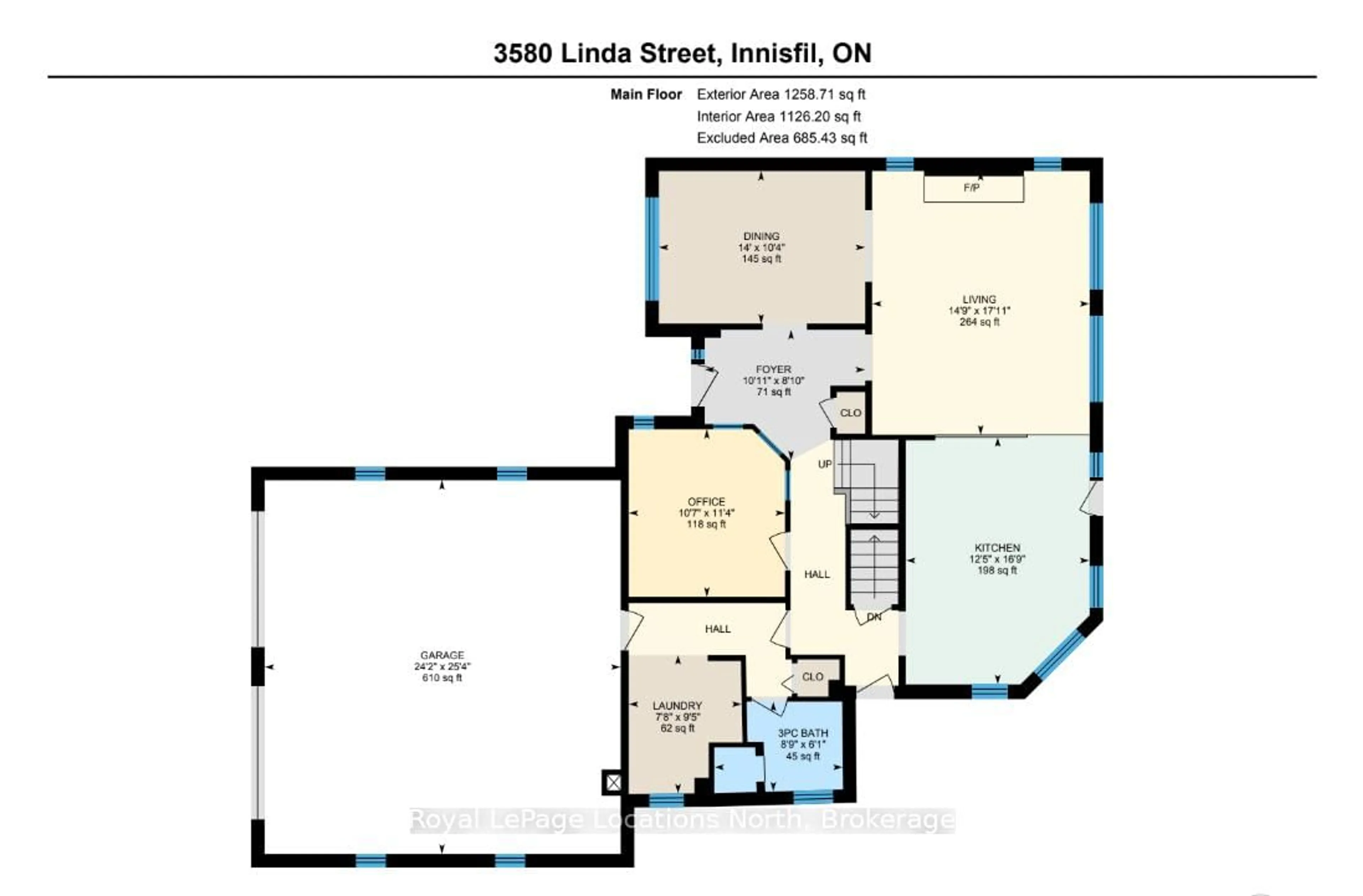 Floor plan for 3580 LINDA St, Innisfil Ontario L9S 2L2