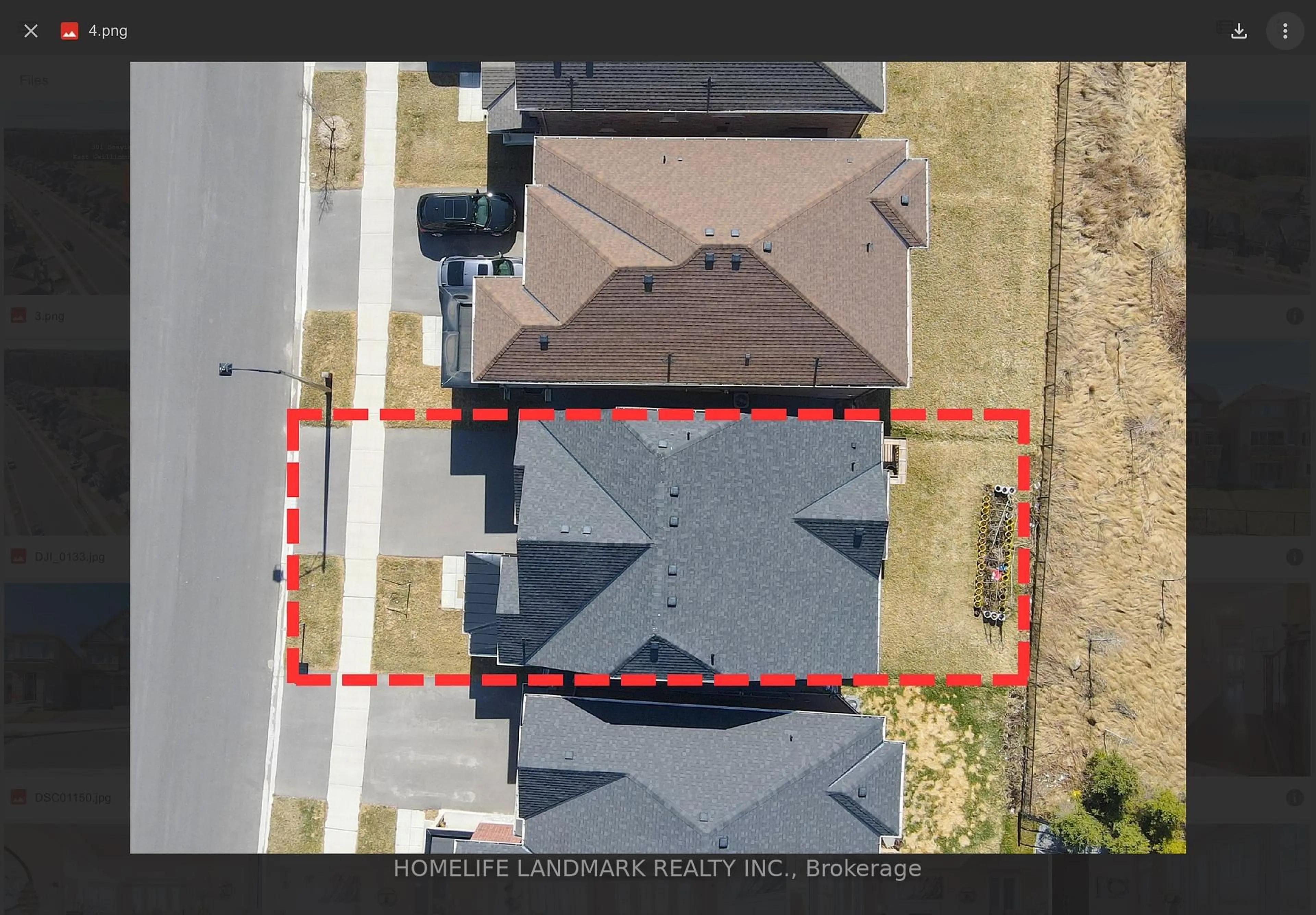 A pic from outside/outdoor area/front of a property/back of a property/a pic from drone, street for 301 Seaview Hts, East Gwillimbury Ontario L9N 0S3