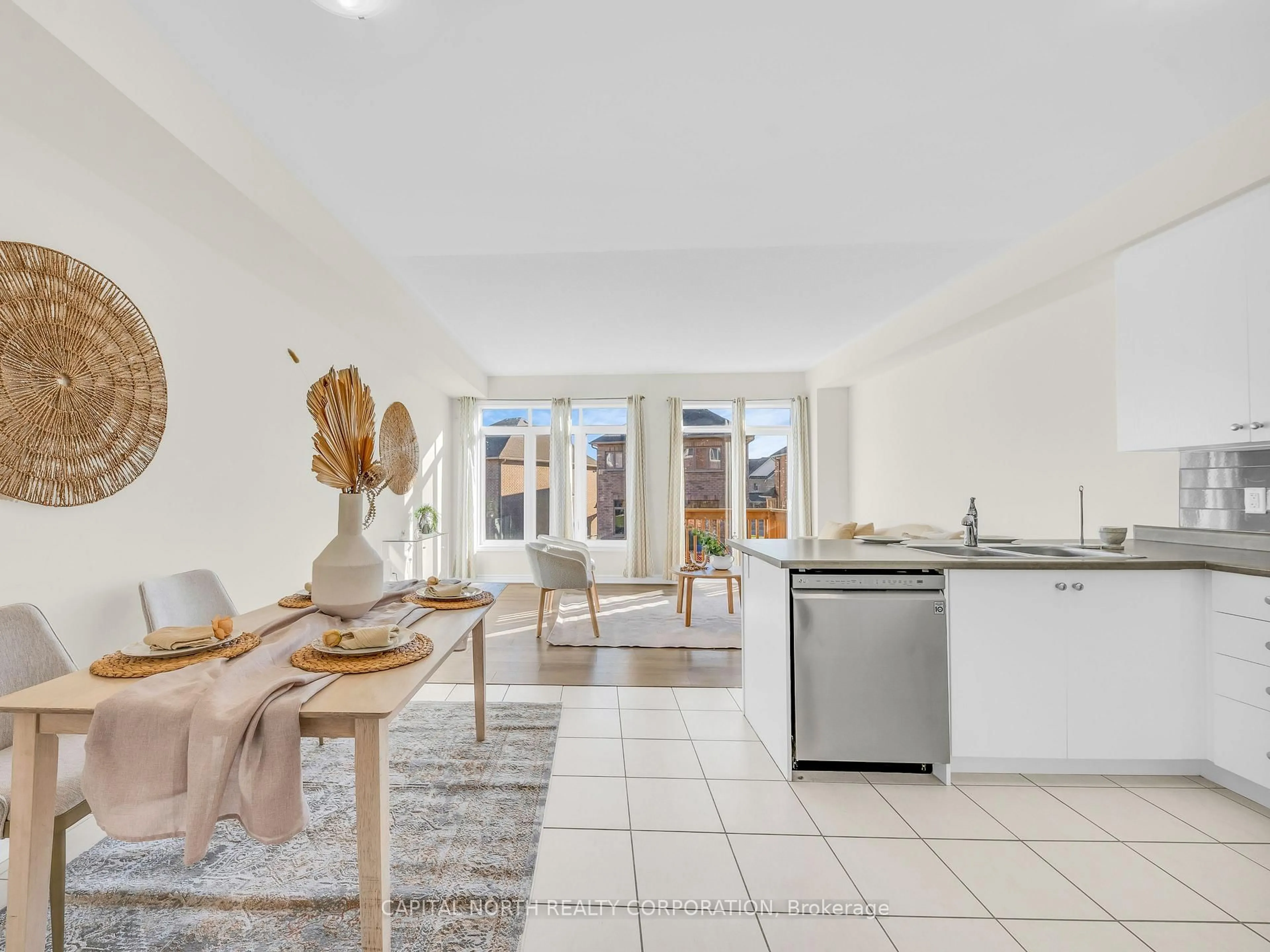 Open concept kitchen, ceramic/tile floor for 2283 Grainger Loop N/A, Innisfil Ontario L9S 0N1