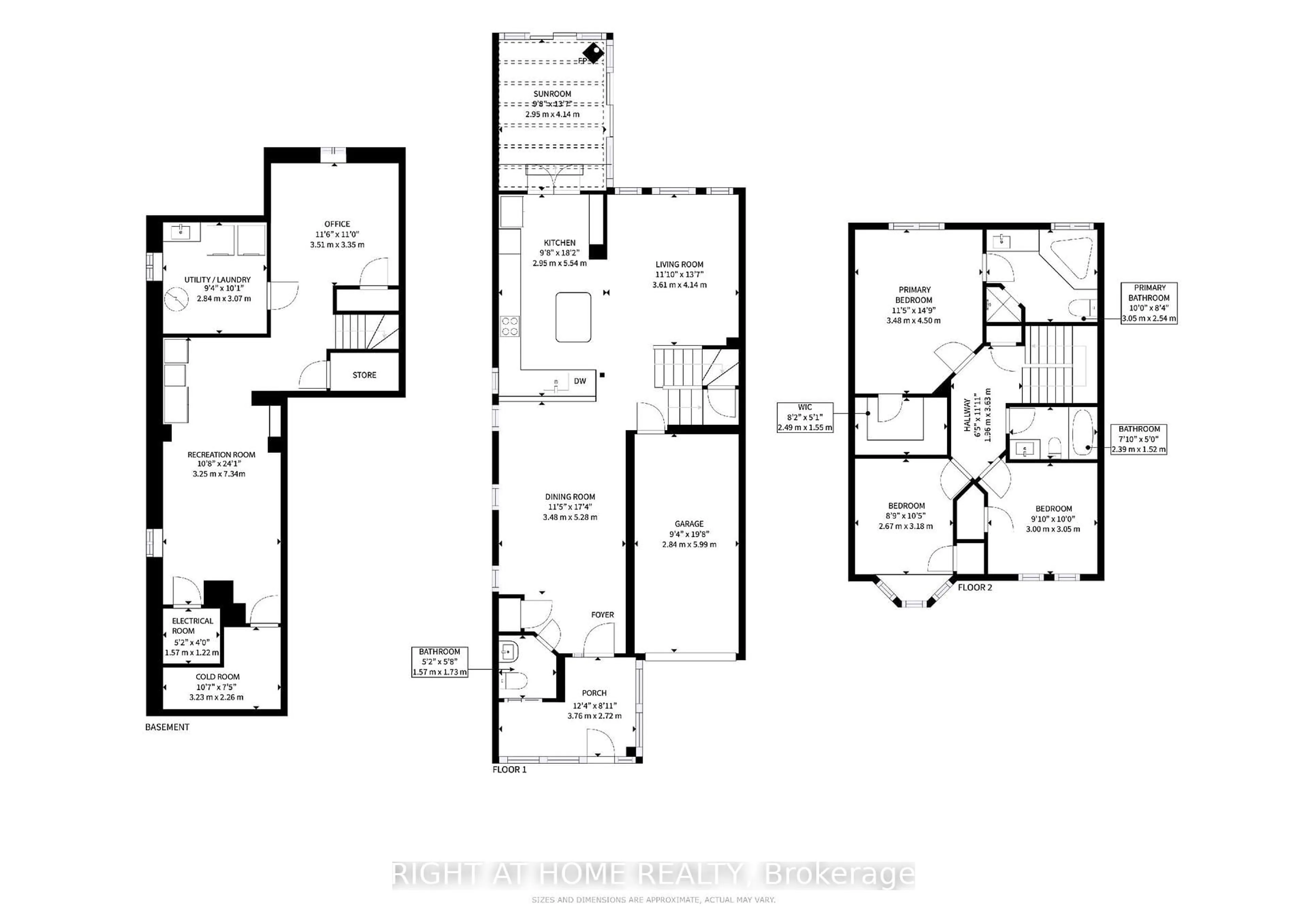 Floor plan for 12 Signet Way, Vaughan Ontario L4H 2E4