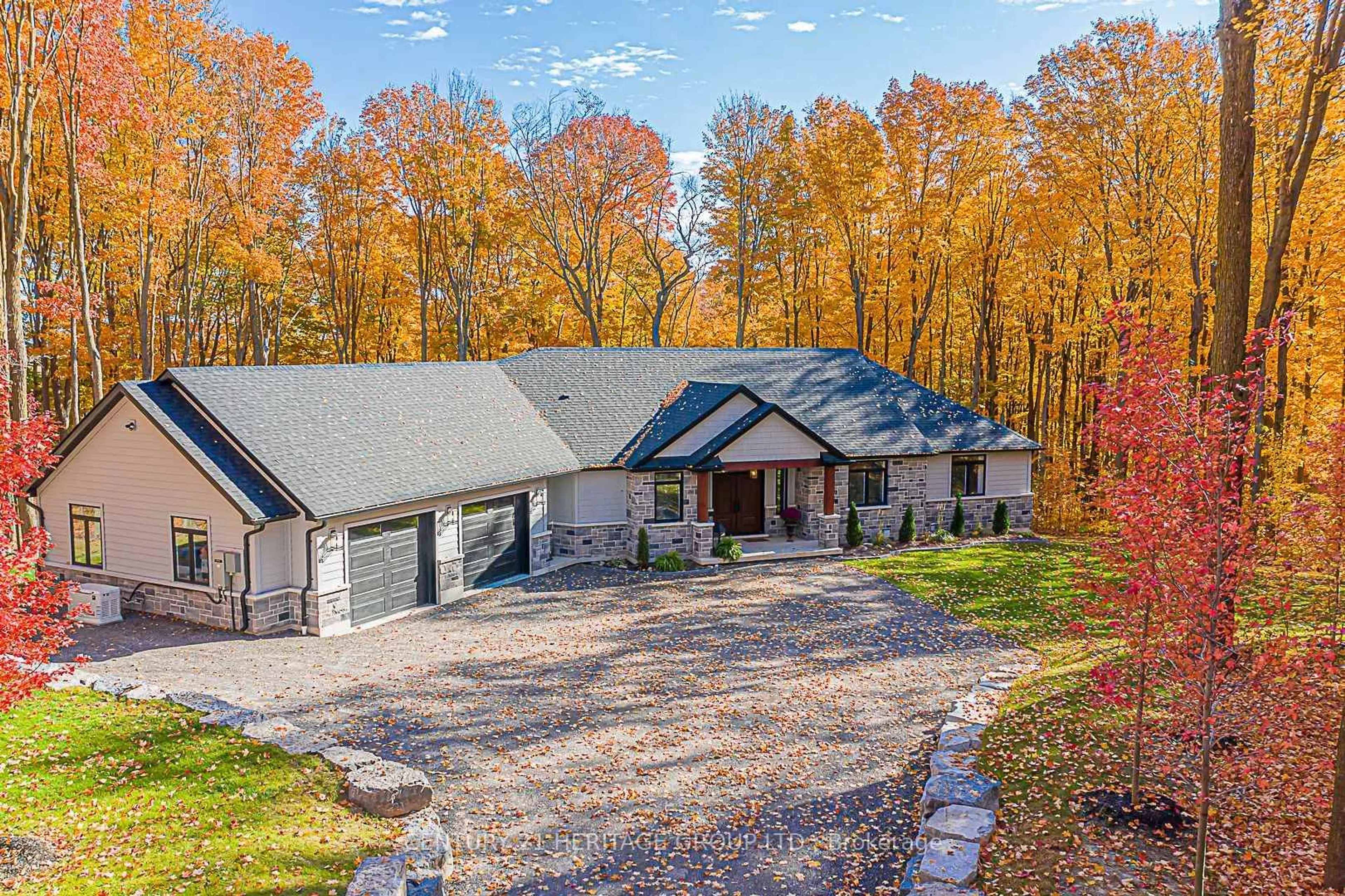 A pic from outside/outdoor area/front of a property/back of a property/a pic from drone, mountain view for 17657 Highway 48 N/A, East Gwillimbury Ontario L0G 1E0