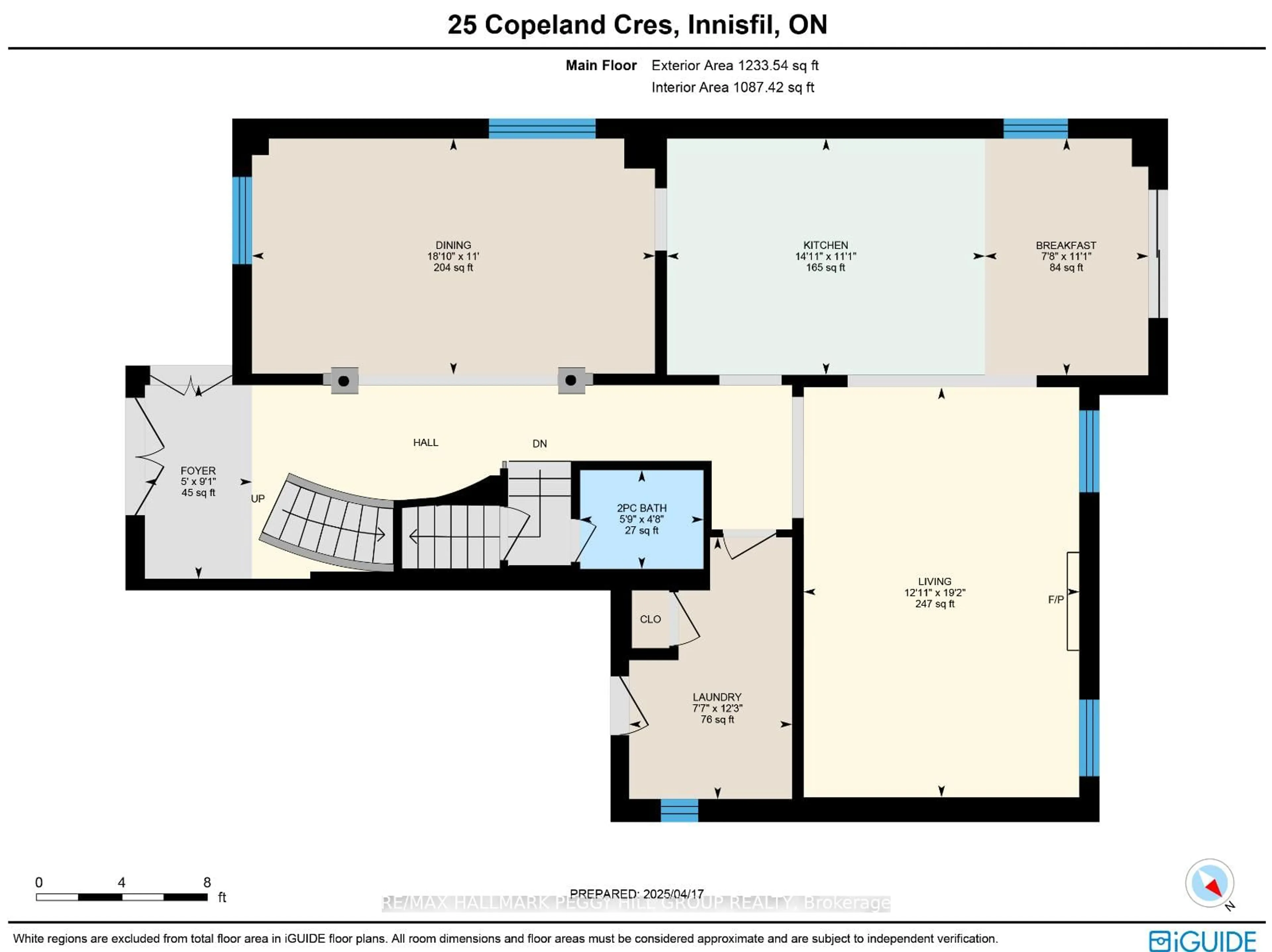 Floor plan for 25 Copeland Cres, Innisfil Ontario L0L 1L0