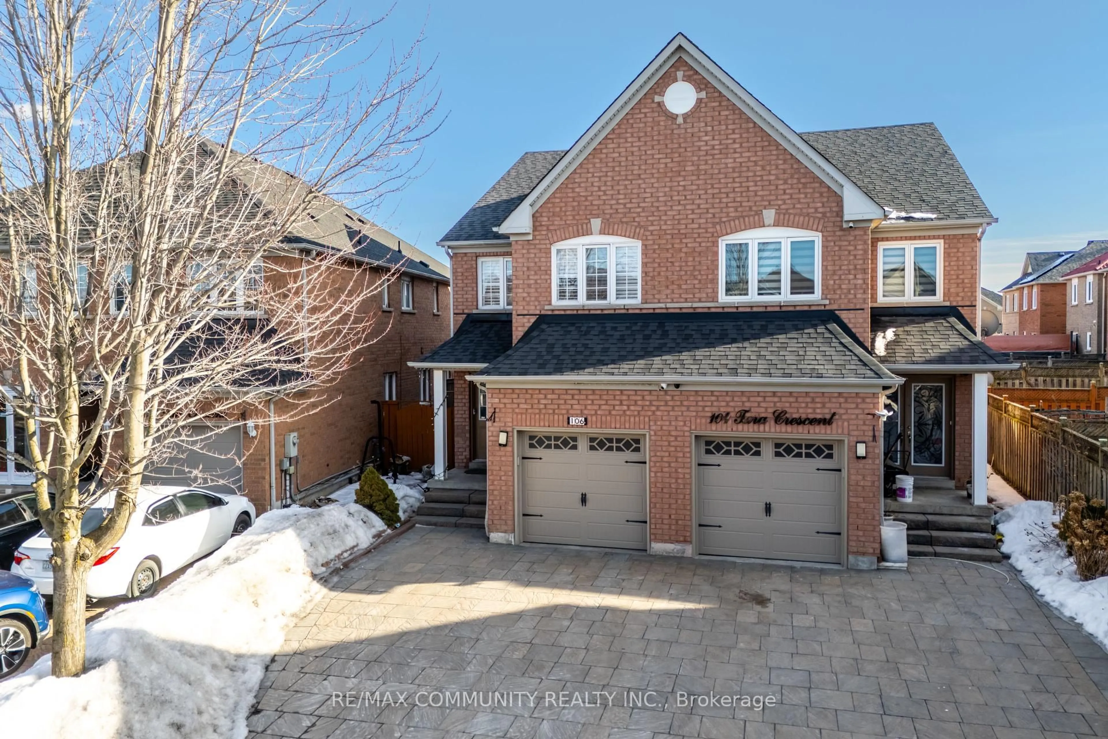 Home with brick exterior material, street for 106 Tara Cres, Markham Ontario L3S 4S8