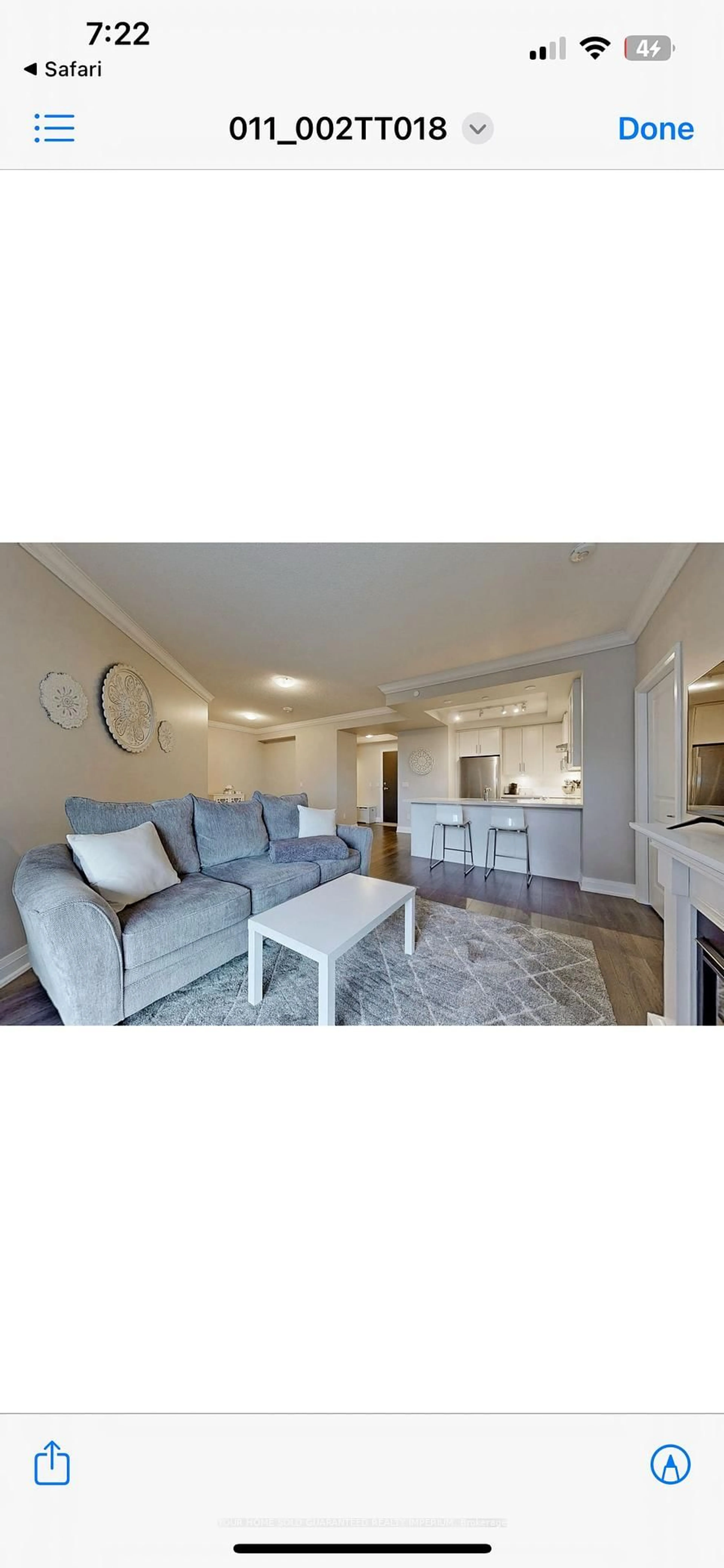 Living room with furniture, unknown for 25 Baker Hill Blvd #610, Whitchurch-Stouffville Ontario L4A 4R5
