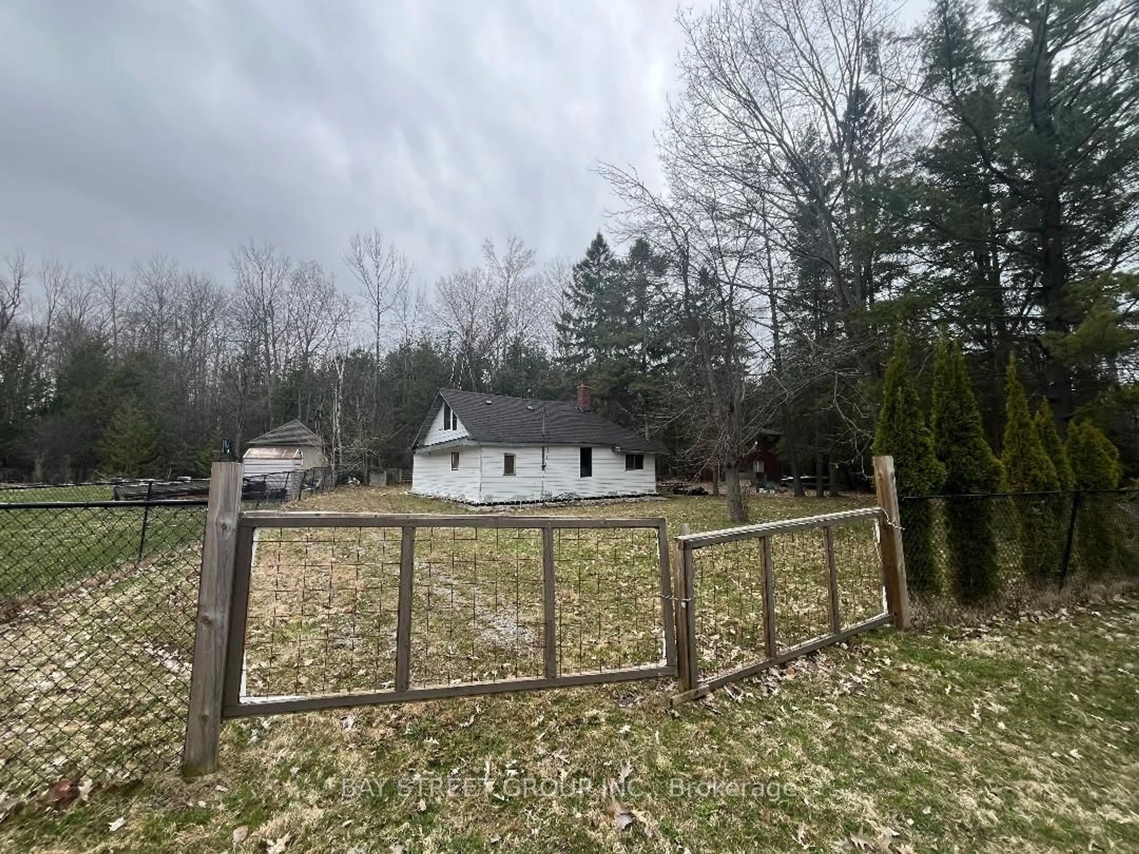 A pic from outside/outdoor area/front of a property/back of a property/a pic from drone, forest/trees view for 8 Christidis Dr, Georgina Ontario L0E 1L0