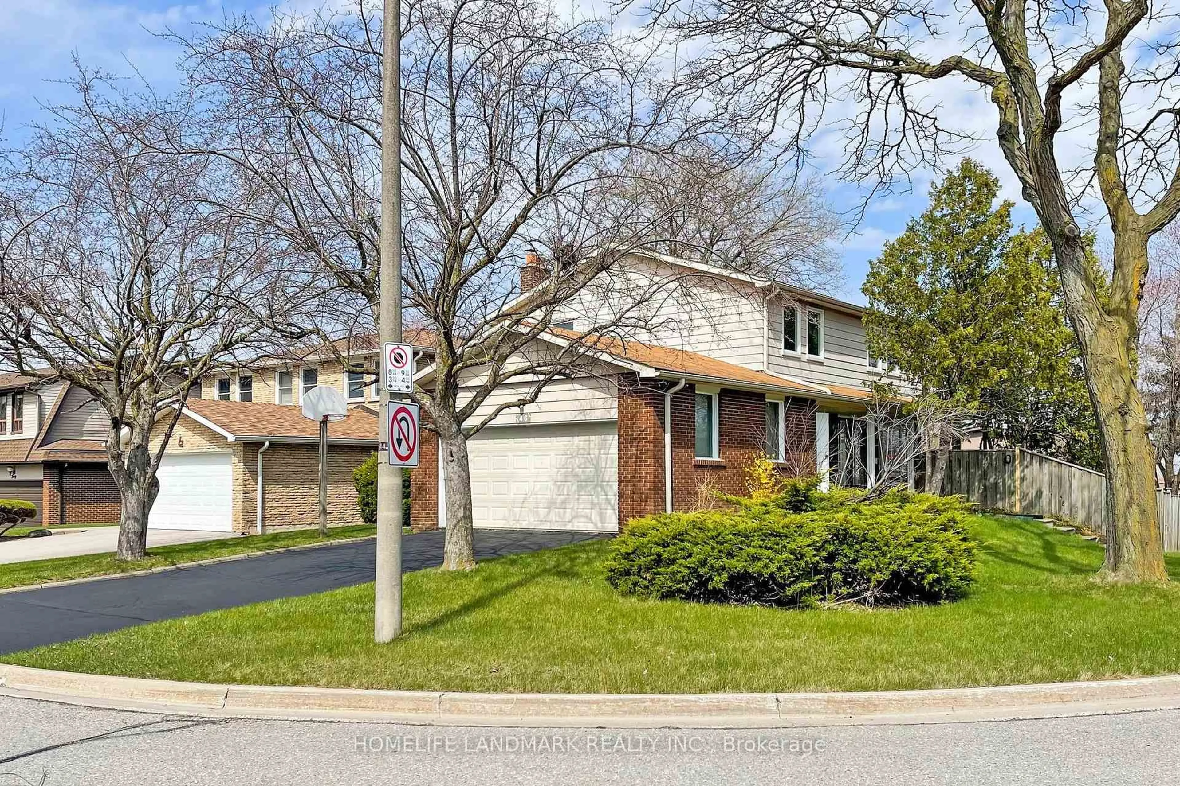Home with brick exterior material, street for 46 Flowervale Rd, Markham Ontario L3T 4J4
