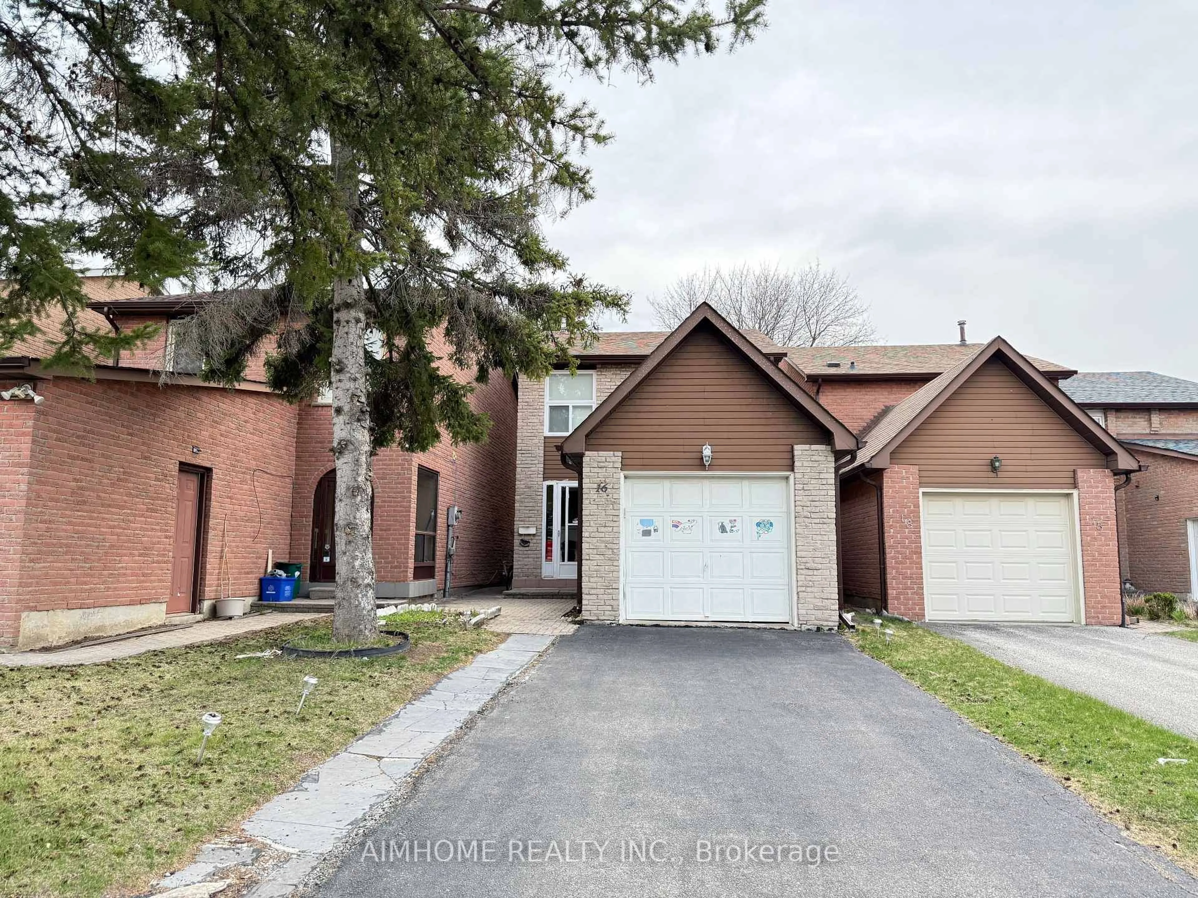 Home with brick exterior material, street for 16 Upton Cres, Markham Ontario L3R 3T4