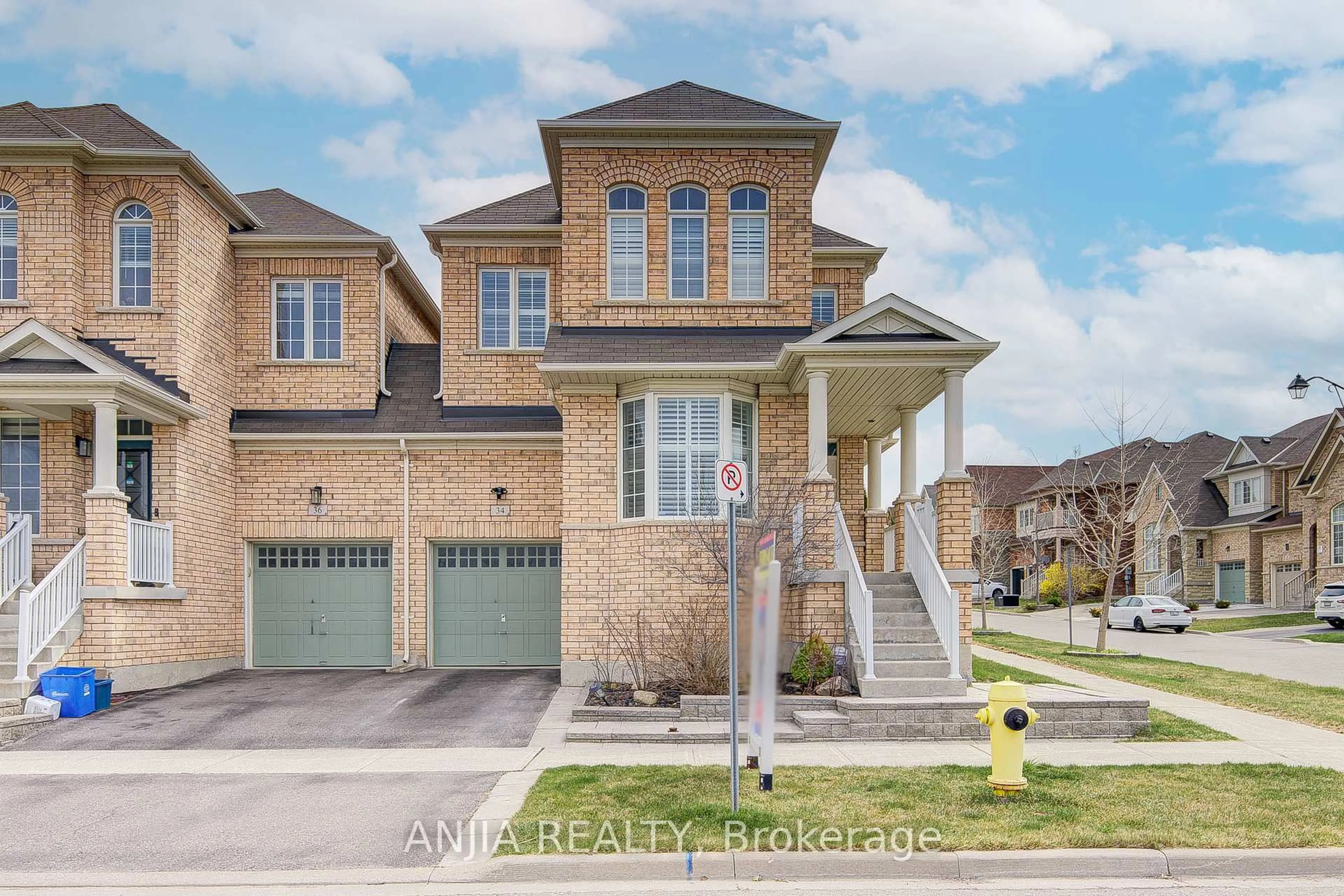 Home with brick exterior material, street for 34 Frederick Stamm Cres, Markham Ontario L6C 0X3