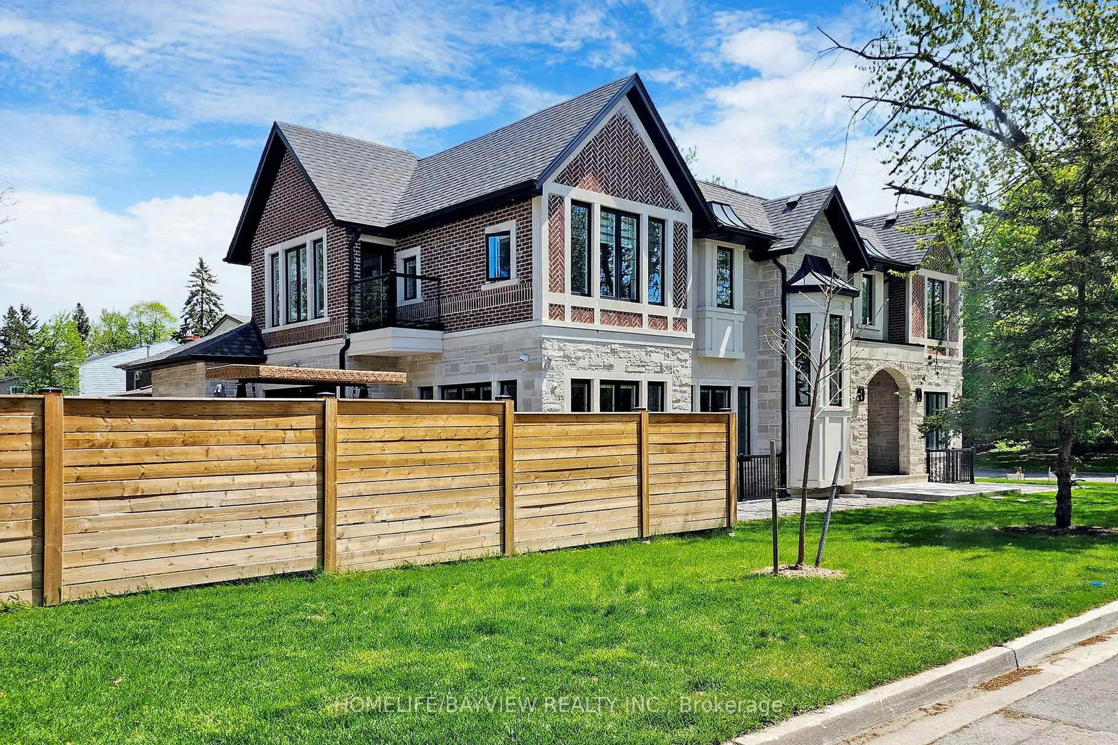 Home with brick exterior material, street for 133 Bay Thorn Dr, Markham Ontario L3T 3V1