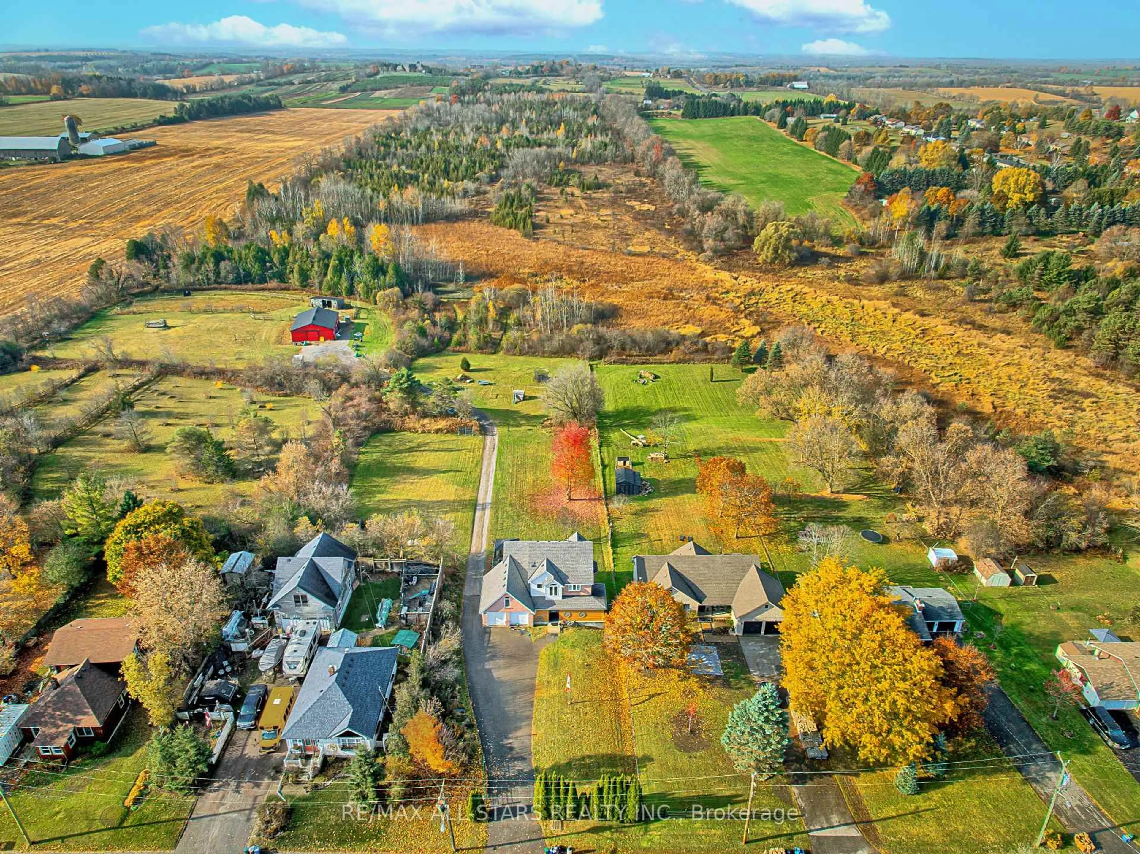 A pic from outside/outdoor area/front of a property/back of a property/a pic from drone, unknown for 12866 Regional Road 39 N/A, Uxbridge Ontario L0E 1T0