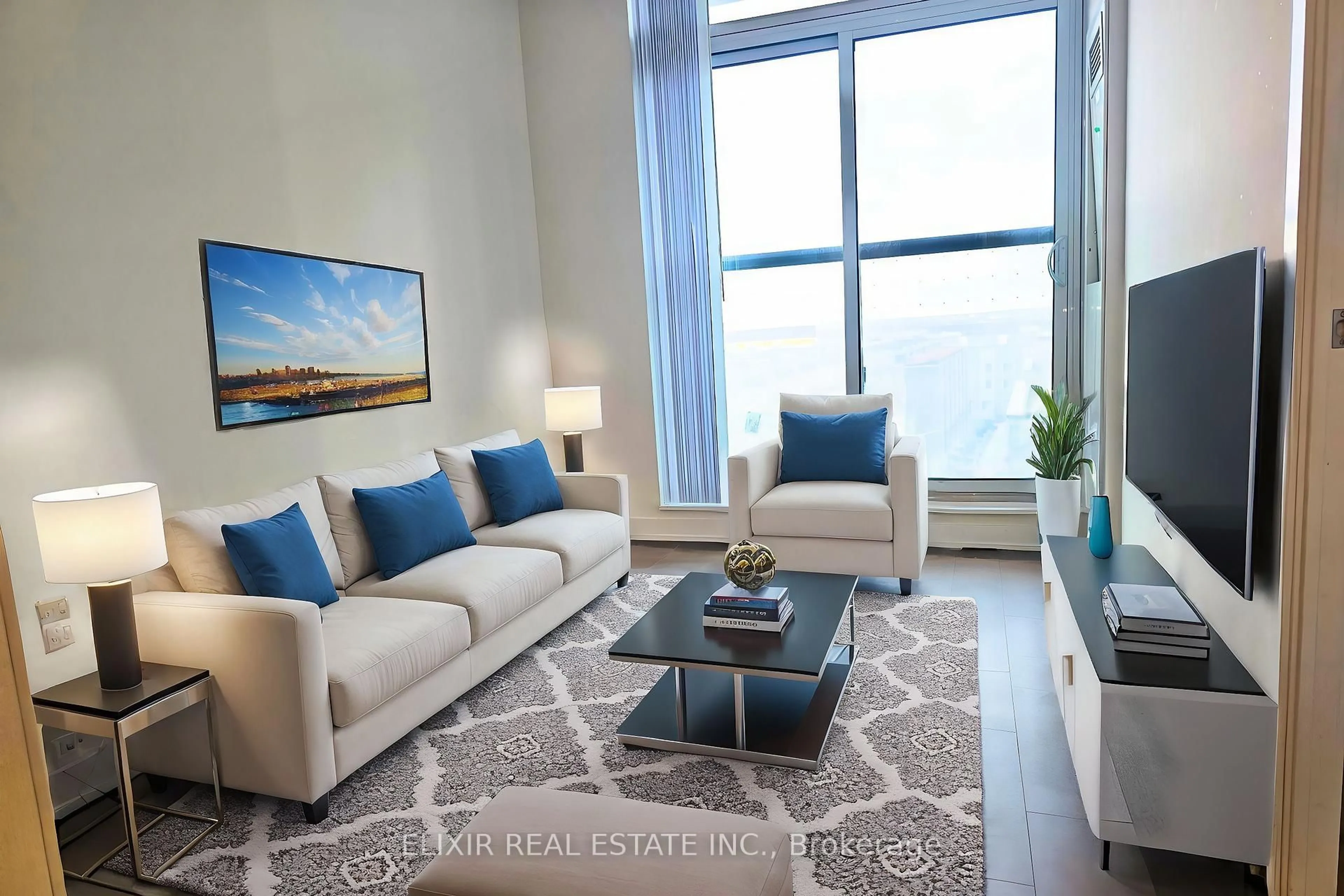 Living room with furniture, unknown for 60 Honeycrisp Cres #522, Vaughan Ontario L4K 0N5