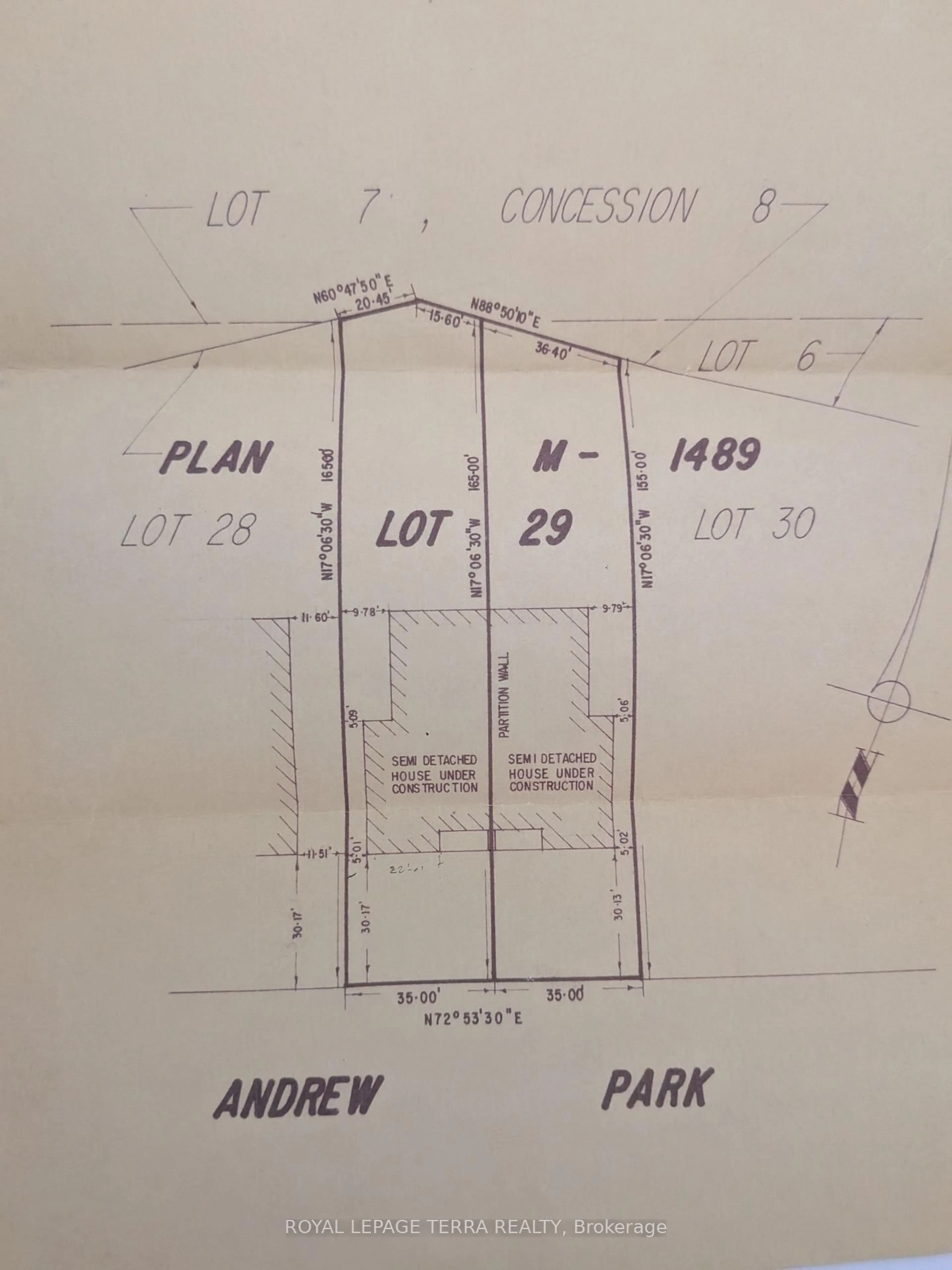 Floor plan for 174 Andrew Park, Vaughan Ontario L4L 1G3