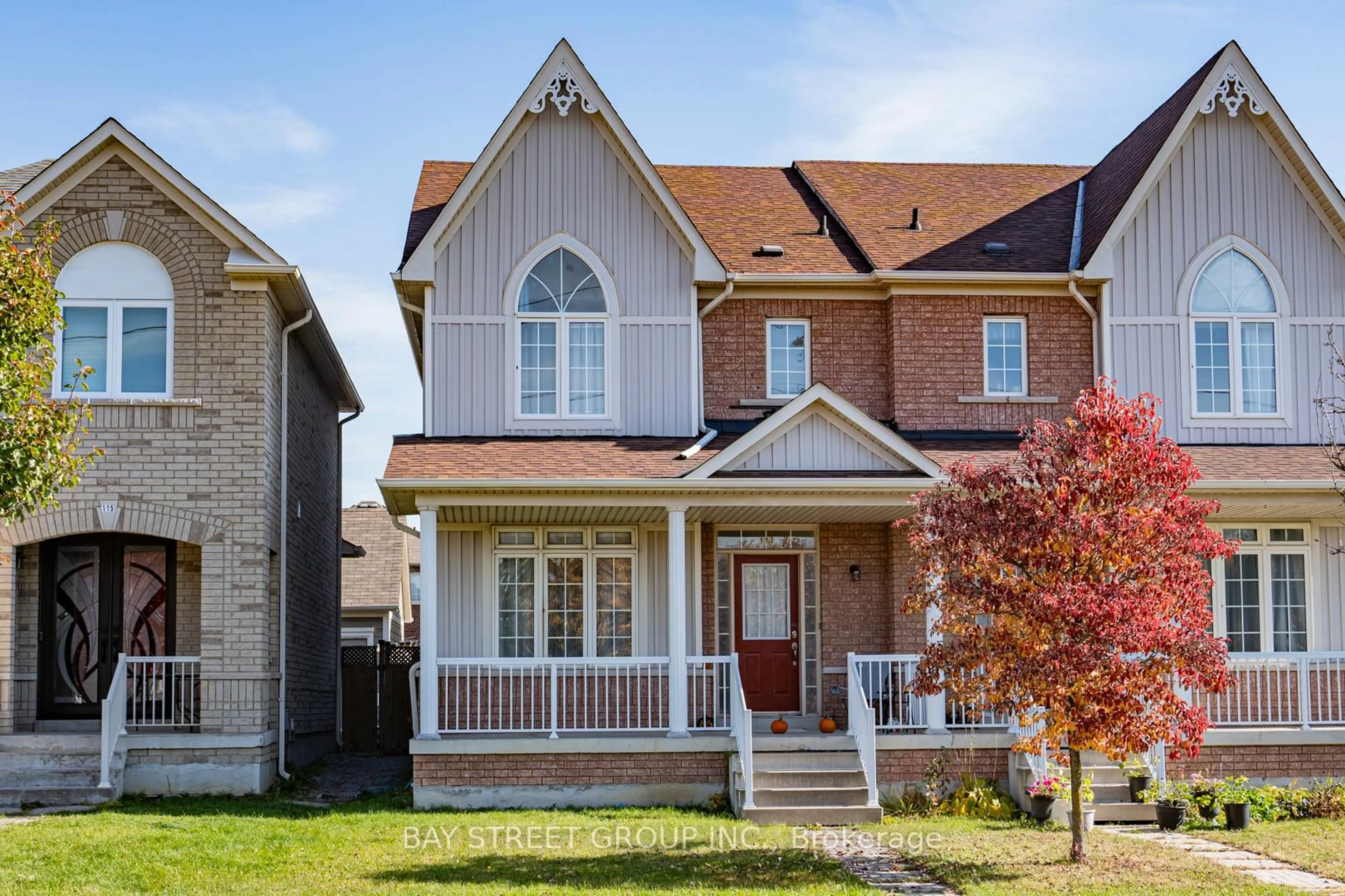 Home with brick exterior material, street for 113 Yale Lane, Markham Ontario L6B 1G5