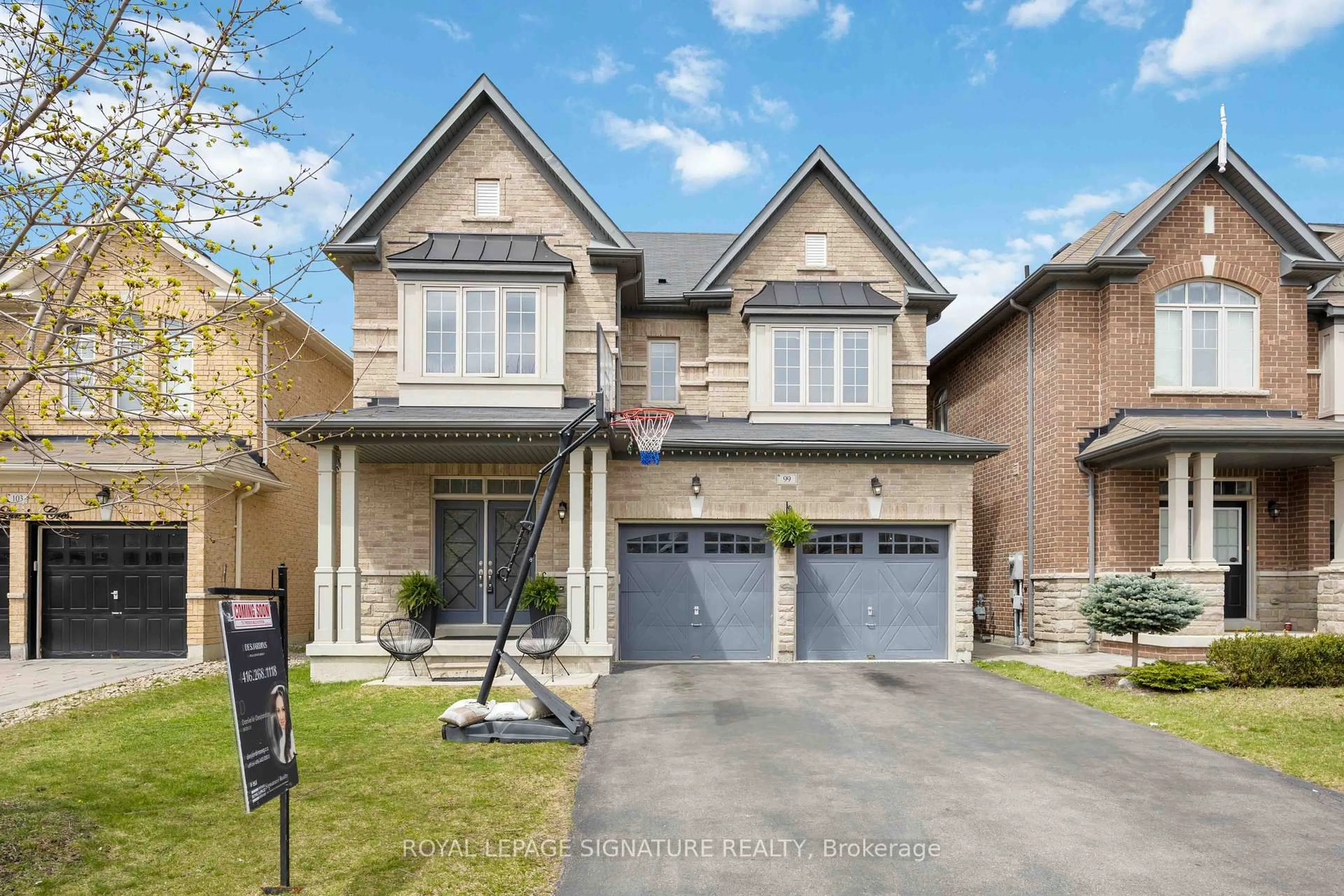 Home with brick exterior material, street for 99 Card Lumber Cres, Vaughan Ontario L4H 3Z1