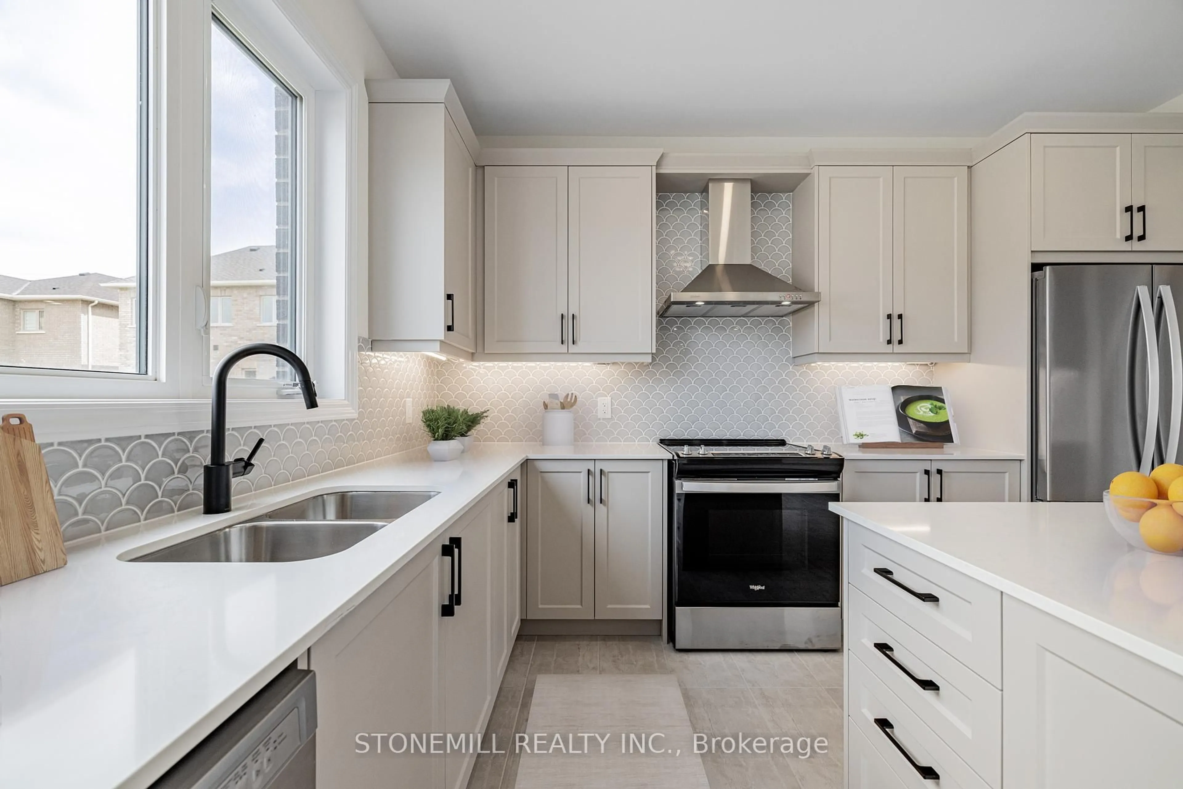 Contemporary kitchen, ceramic/tile floor for 2 Felhazi Tr, Essa Ontario L0M 1B1