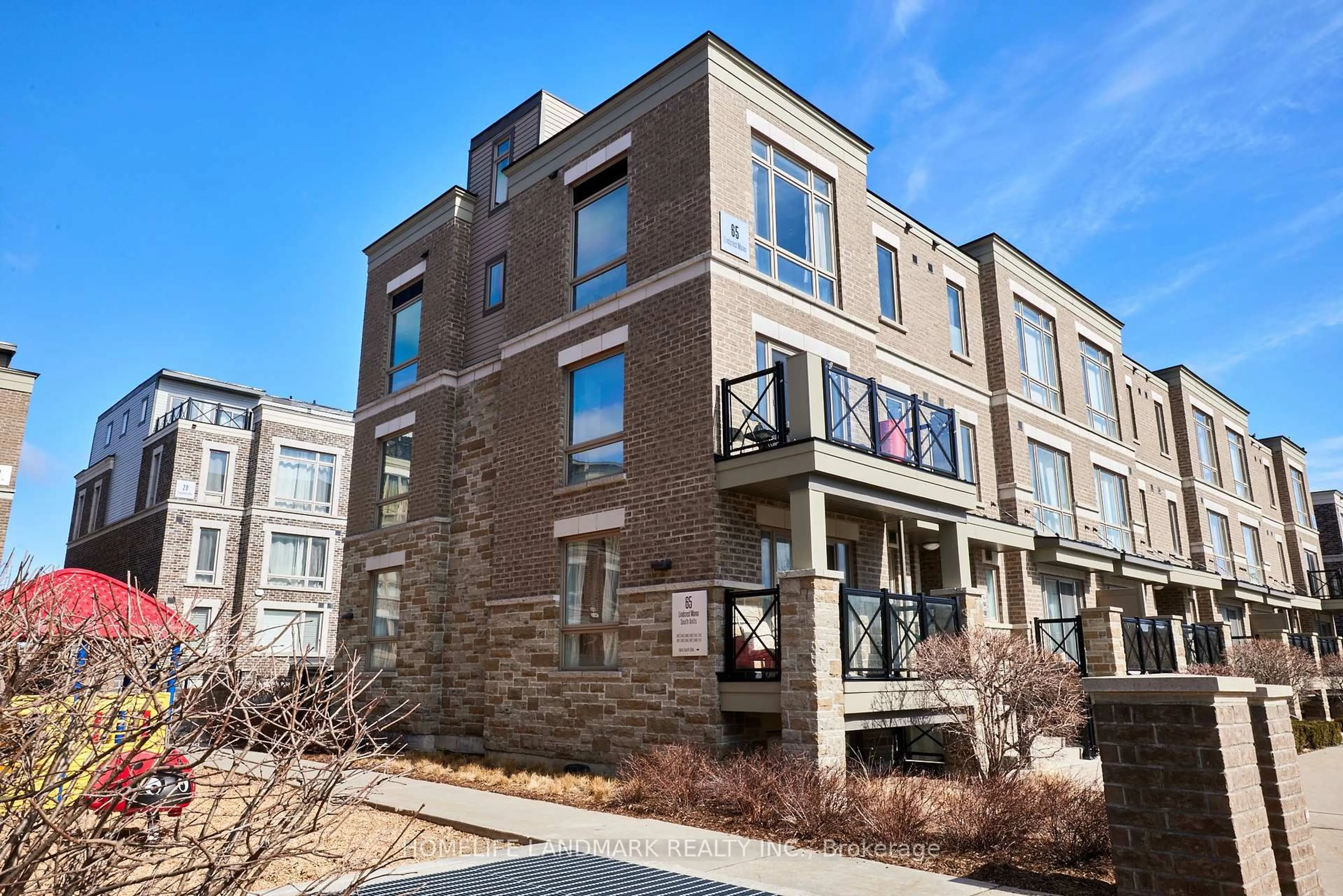 Home with brick exterior material, building for 65 Lindcrest Manr #1102, Markham Ontario L6B 1N3