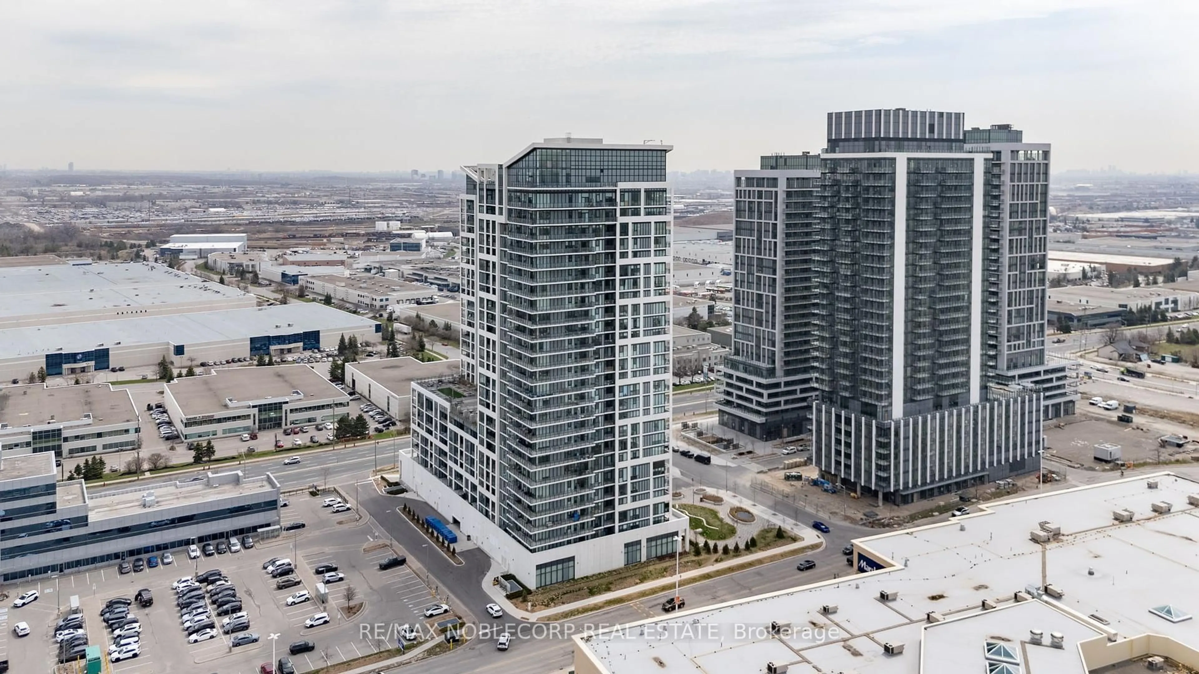 A pic from outside/outdoor area/front of a property/back of a property/a pic from drone, city buildings view from balcony for 9000 Jane St #2214, Vaughan Ontario L4K 0M6