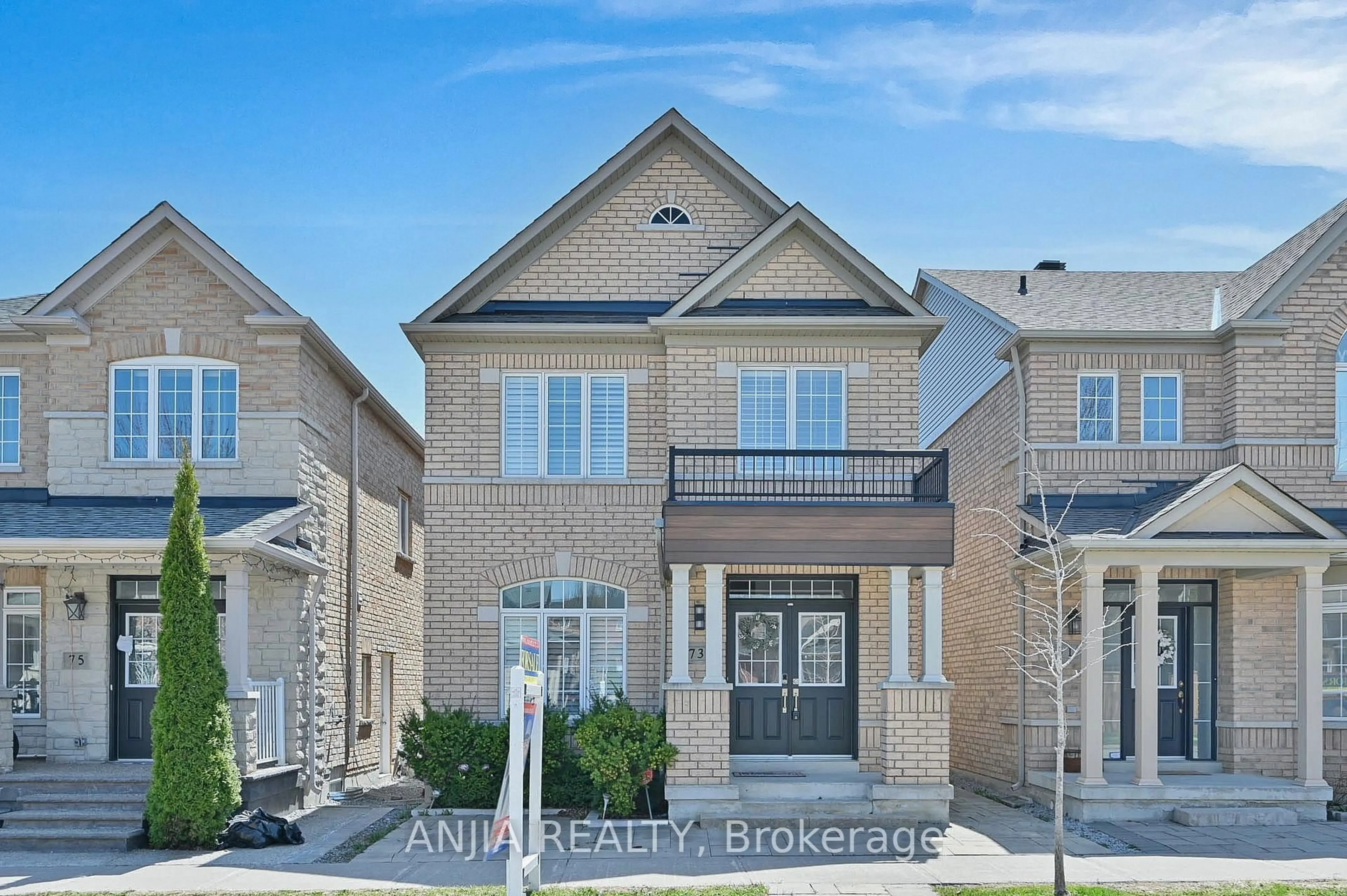 Home with brick exterior material, street for 73 Shady Oaks Ave, Markham Ontario L6B 0P3
