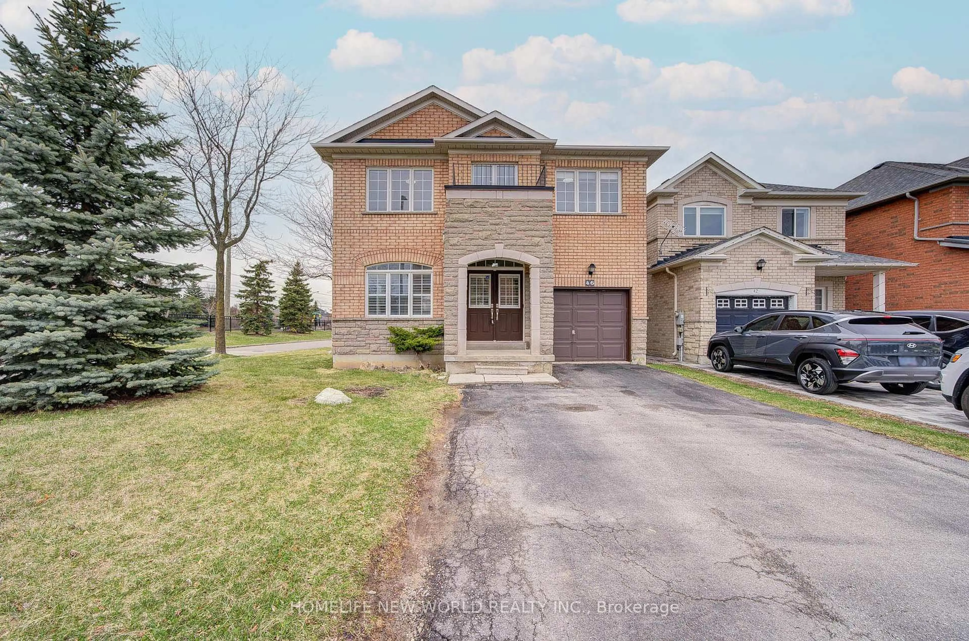 Home with brick exterior material, street for 46 Teal Cres, Vaughan Ontario L4H 2V5