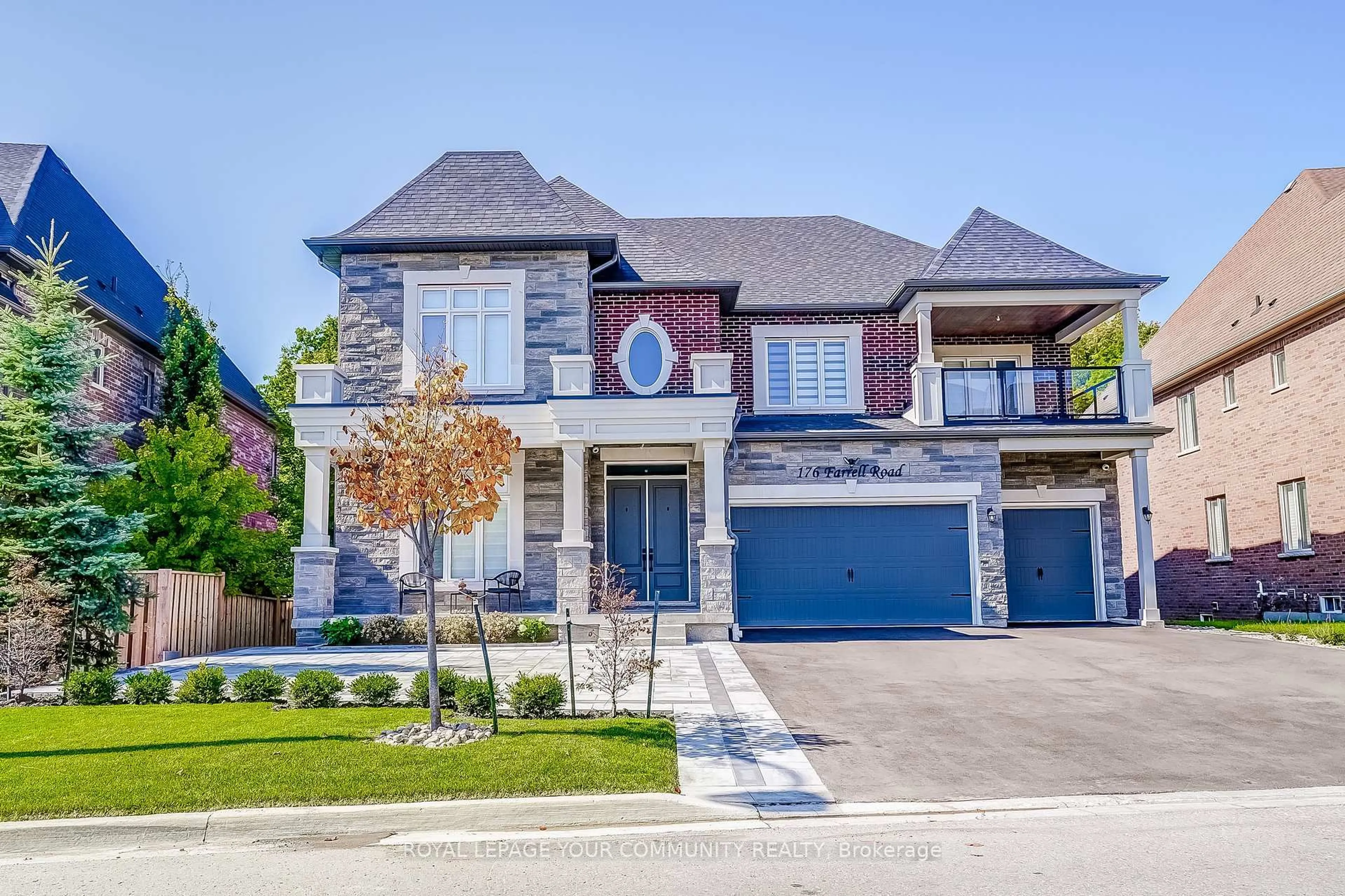 Home with brick exterior material, street for 176 Farrell Rd, Vaughan Ontario L6A 4W6