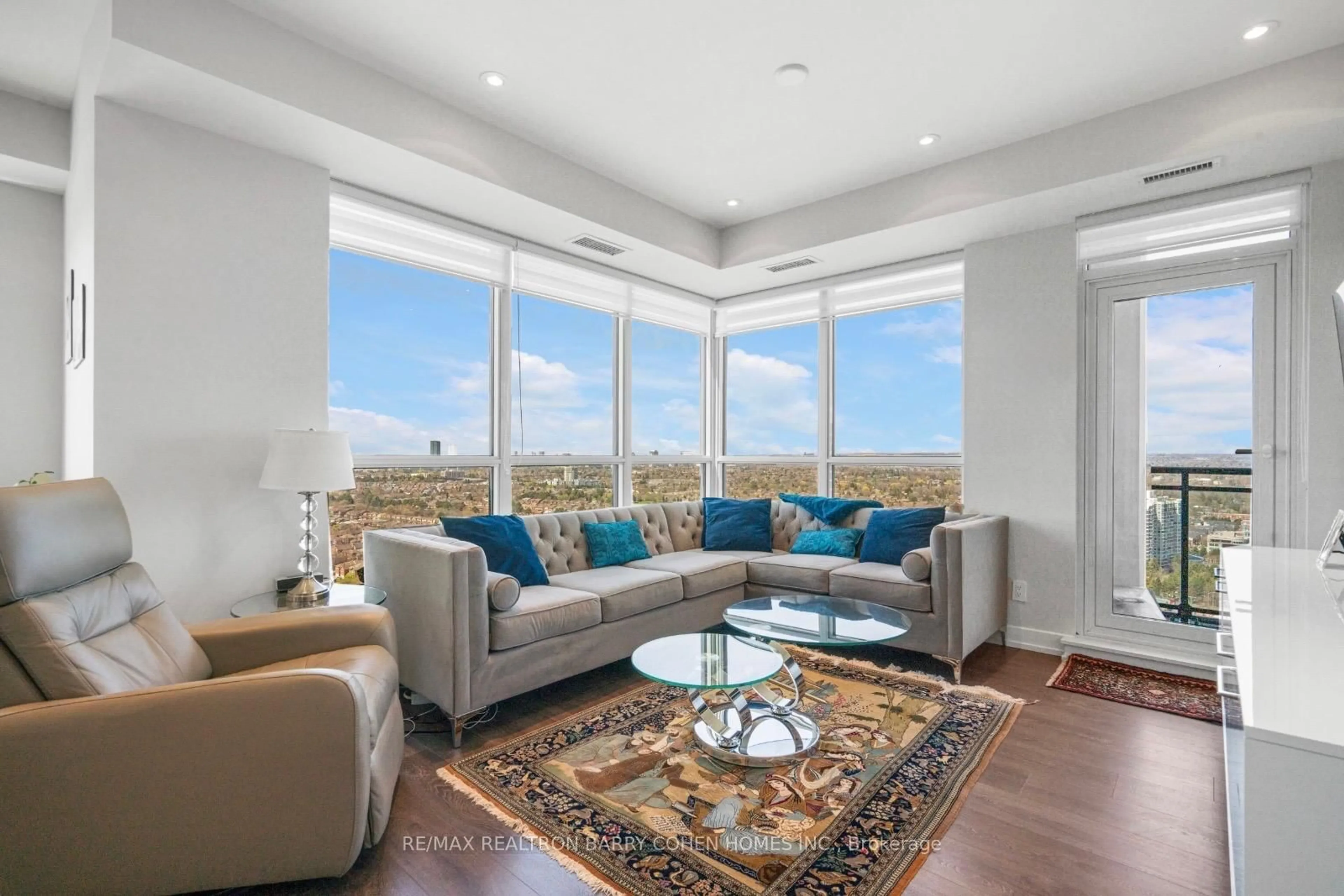 Living room with furniture, unknown for 1 Grandview Ave #2701, Markham Ontario L3T 0G7