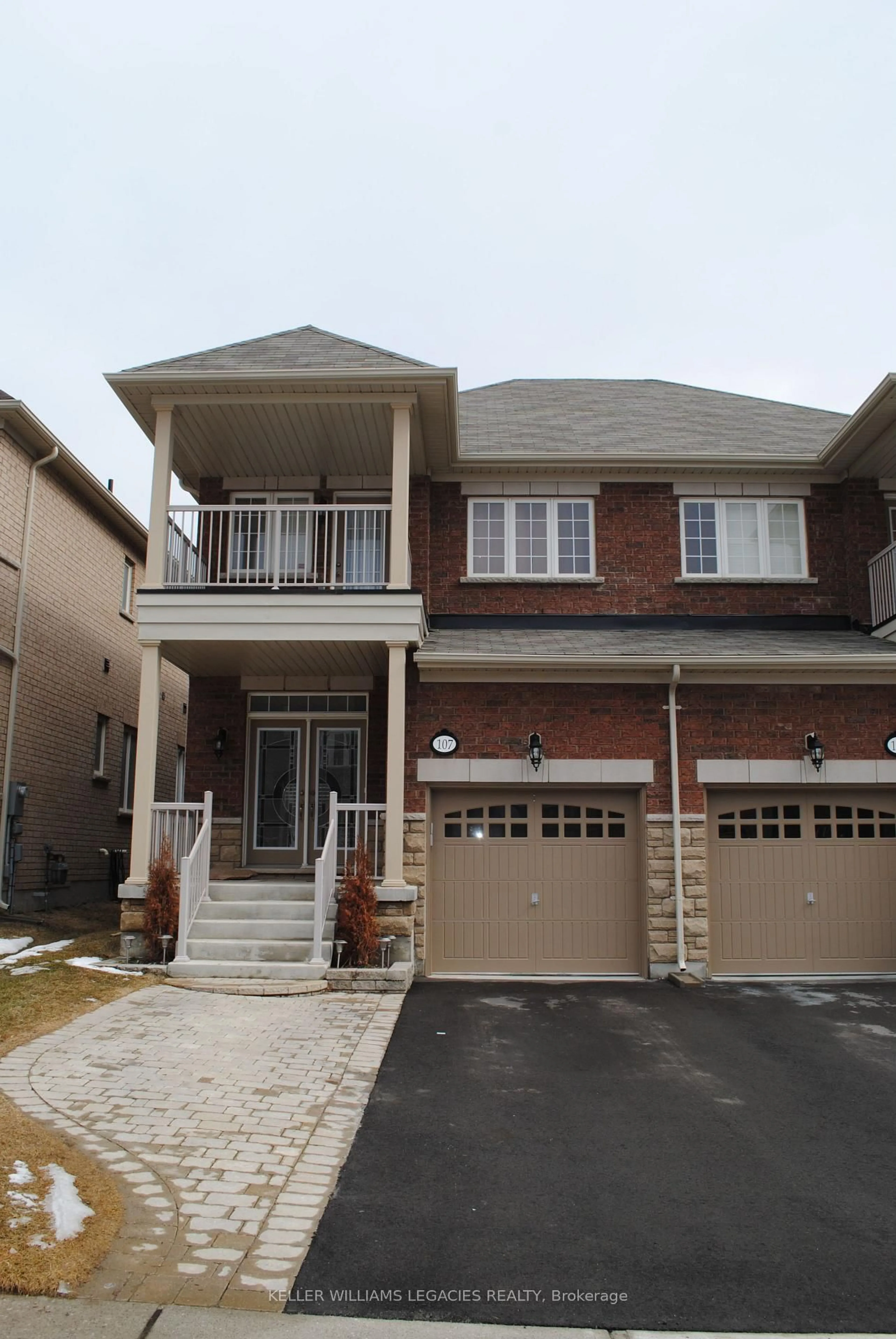 Home with brick exterior material, street for 107 Paperbark Ave, Vaughan Ontario L6A 0Y2