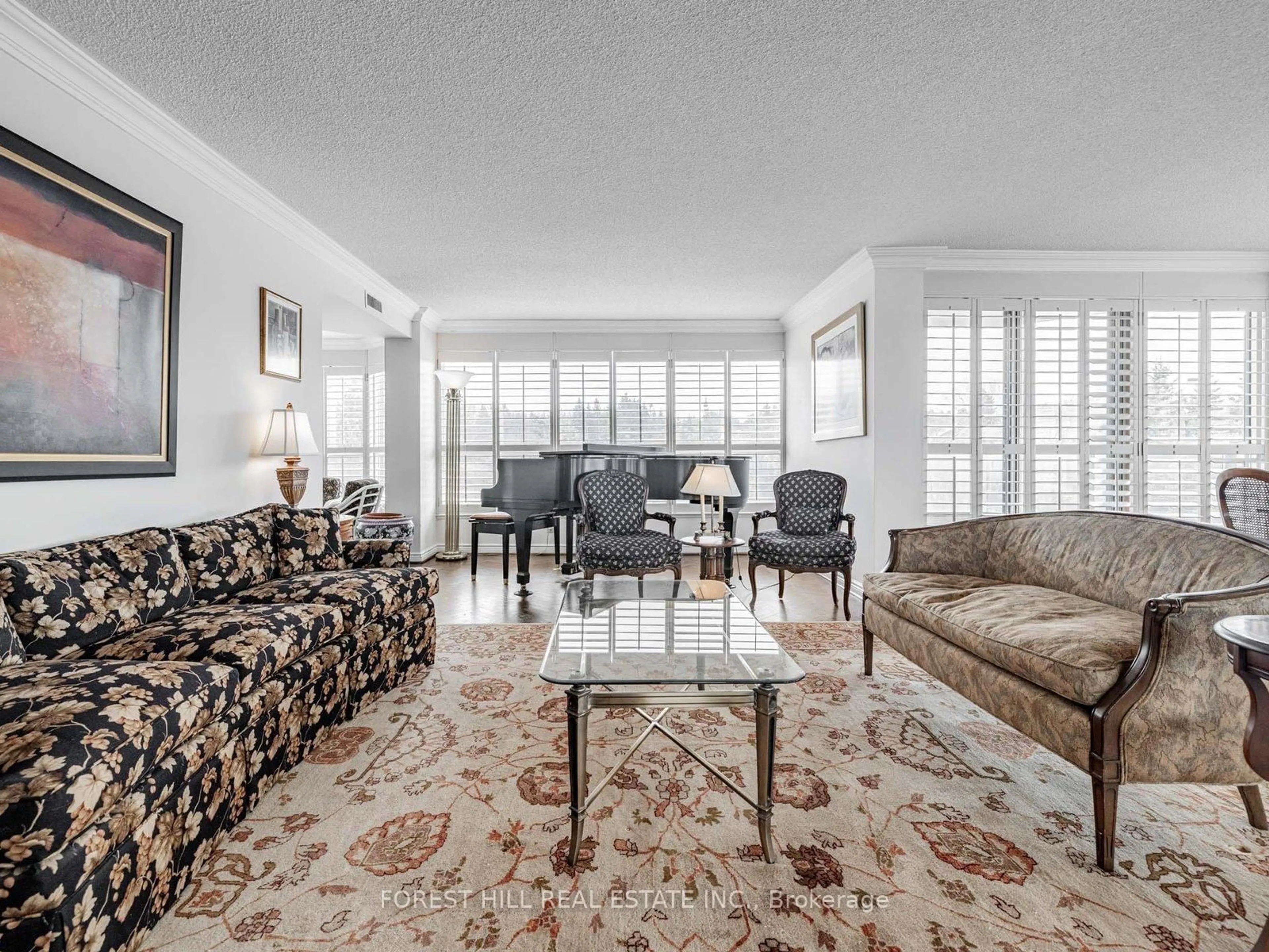 Living room with furniture, unknown for 1 Clark Ave #510, Vaughan Ontario L4J 7Y6