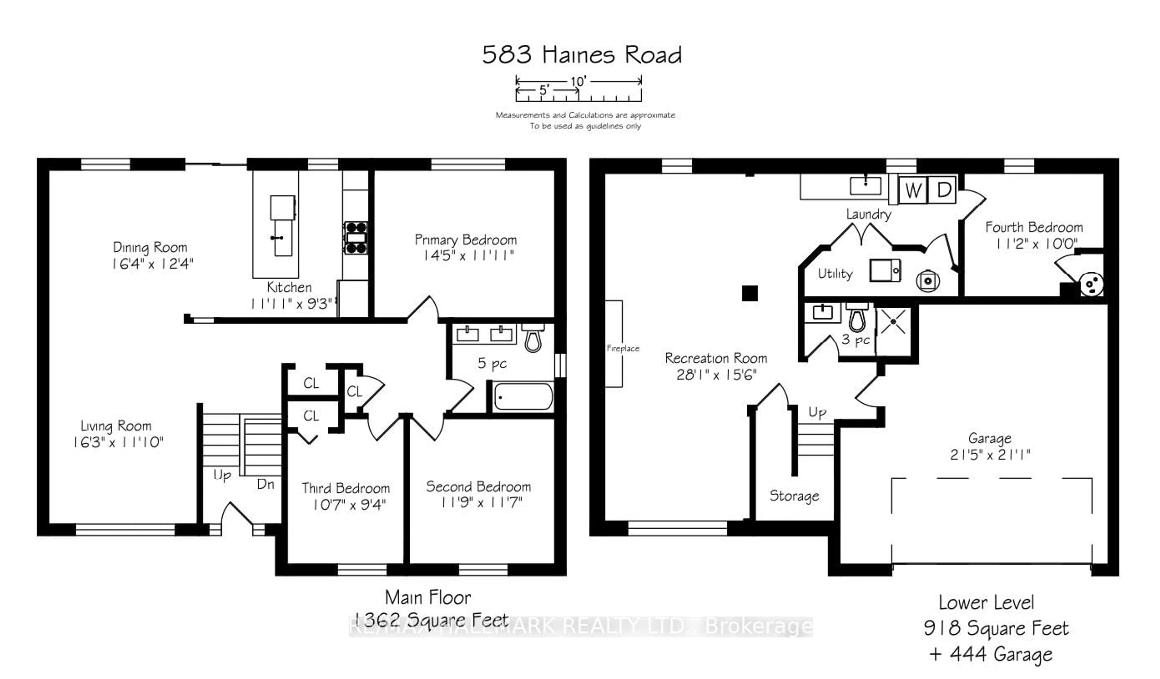 Floor plan for 583 Haines Rd, Newmarket Ontario L3Y 6V6