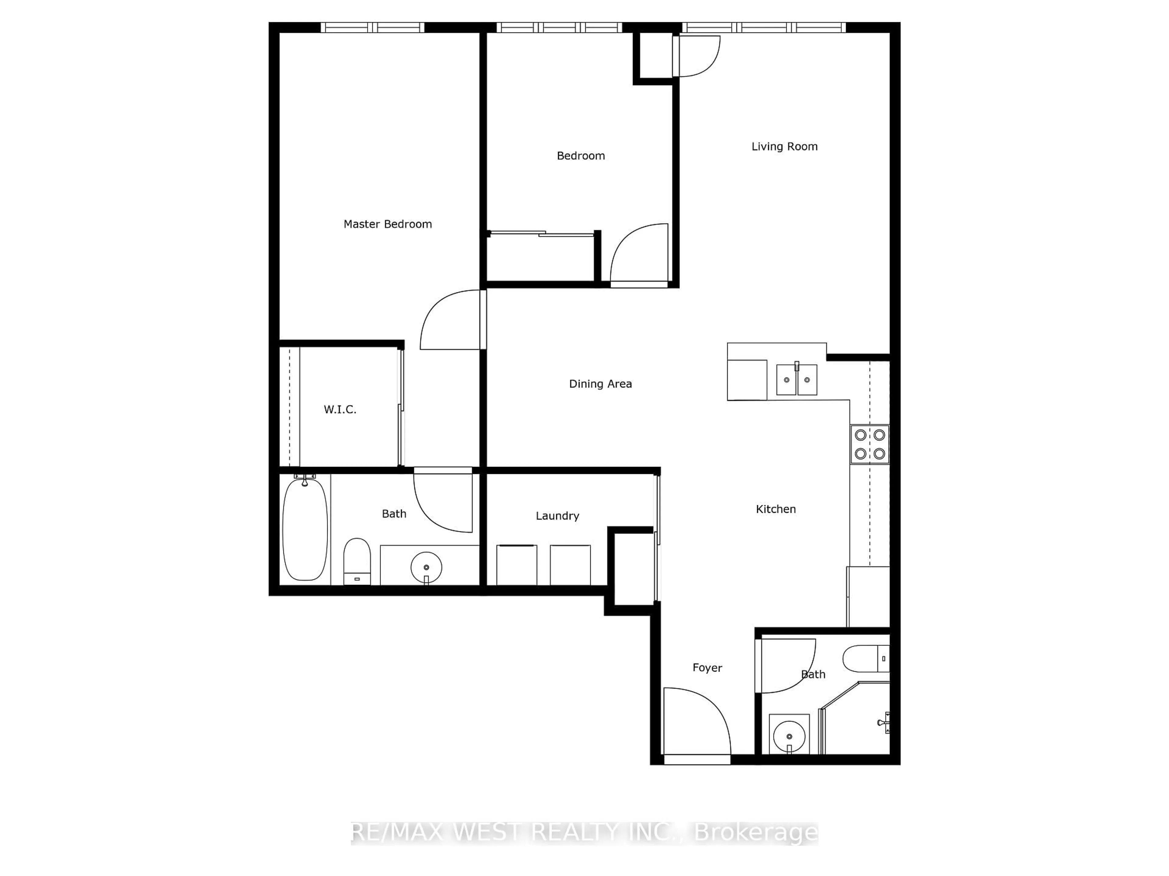 Floor plan for 850 Steeles Ave #1001, Vaughan Ontario L4J 8E7