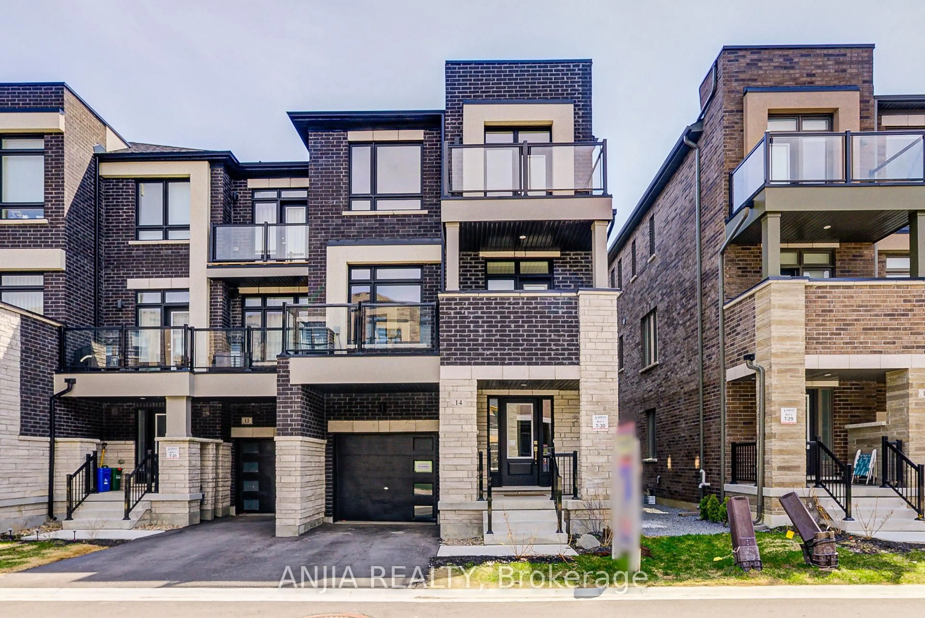 Home with brick exterior material, street for 14 Riley Reed Lane, Richmond Hill Ontario L4S 1N5