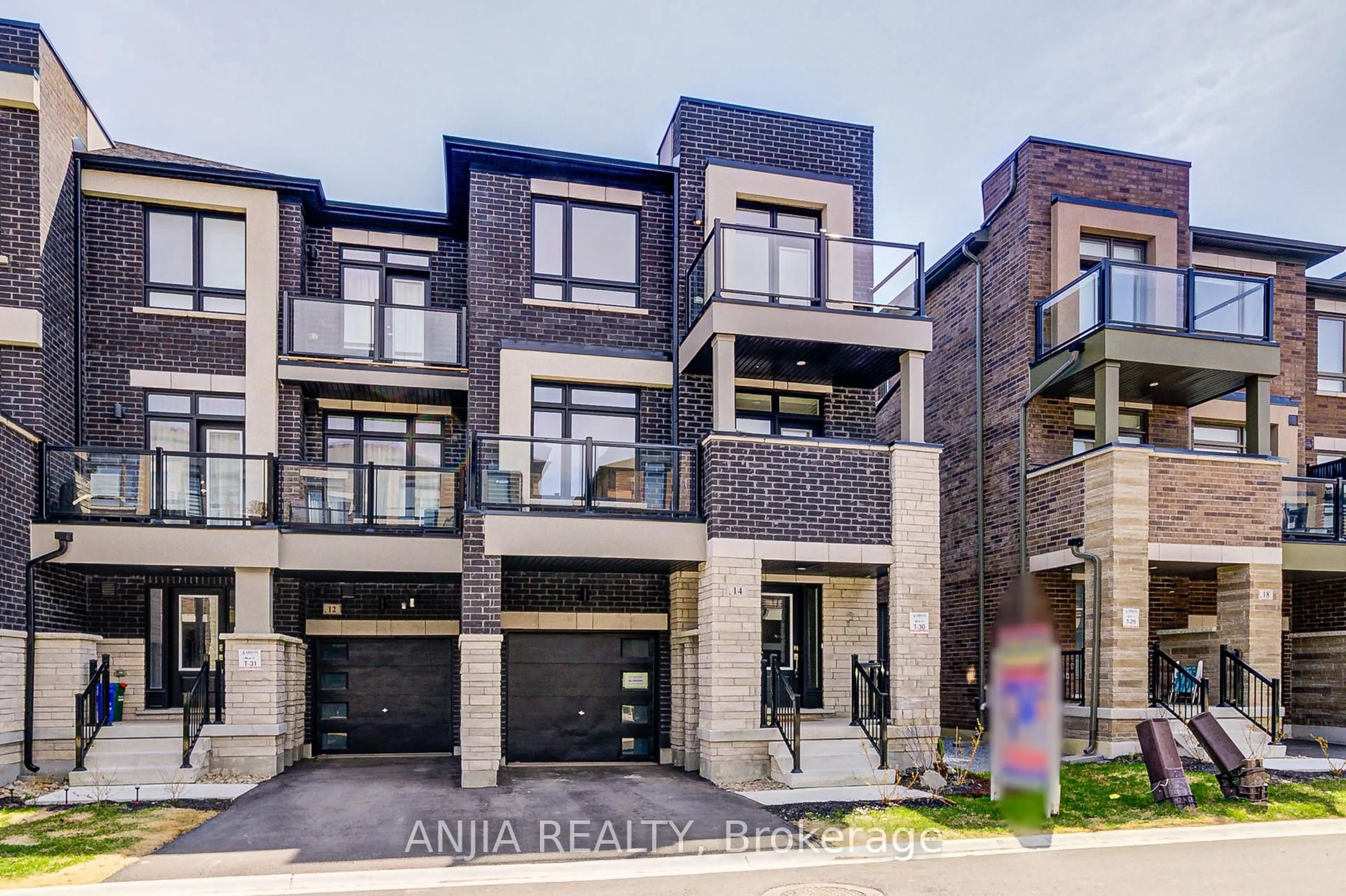 Home with brick exterior material, street for 14 Riley Reed Lane, Richmond Hill Ontario L4S 1N5