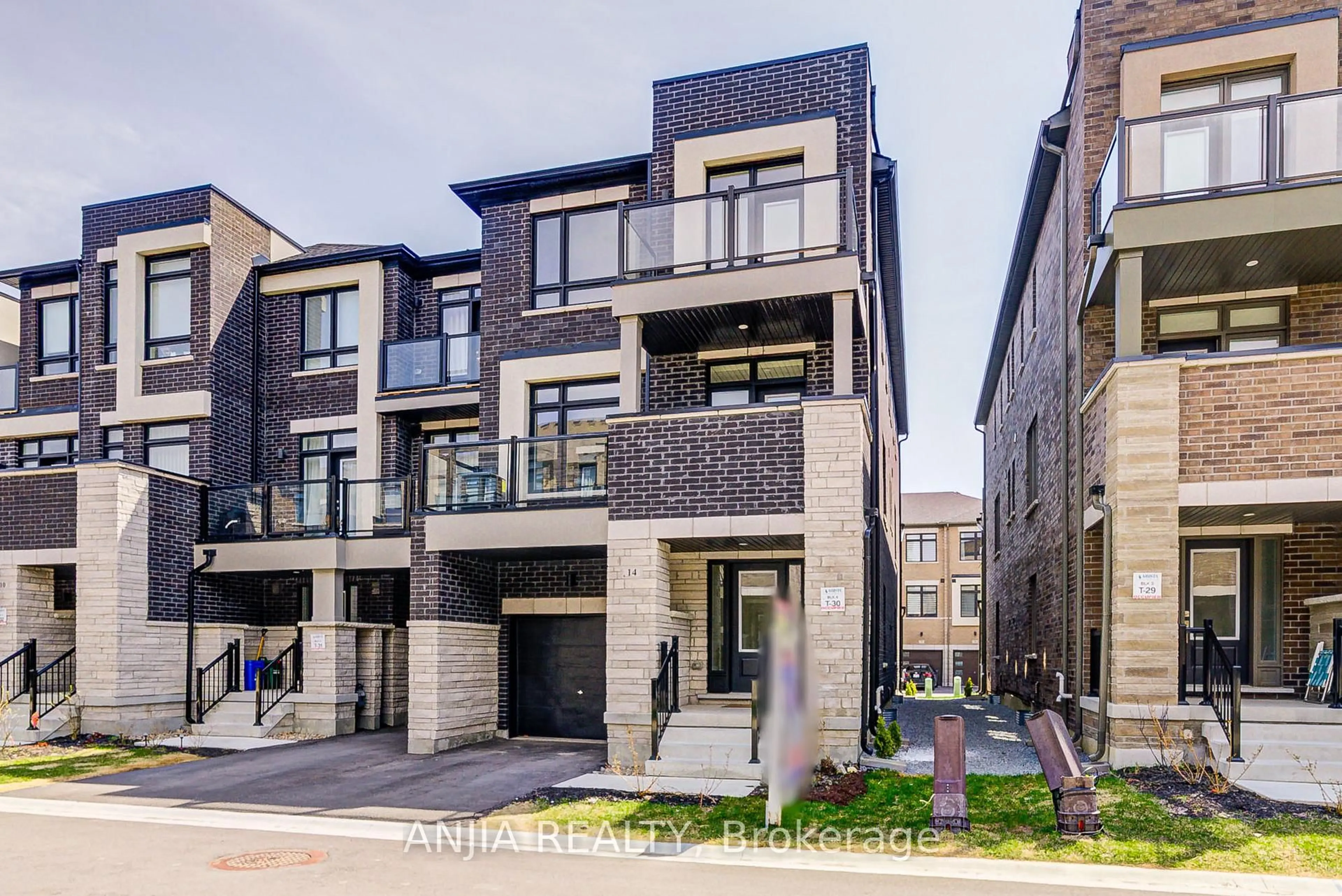 Home with brick exterior material, street for 14 Riley Reed Lane, Richmond Hill Ontario L4S 1N5