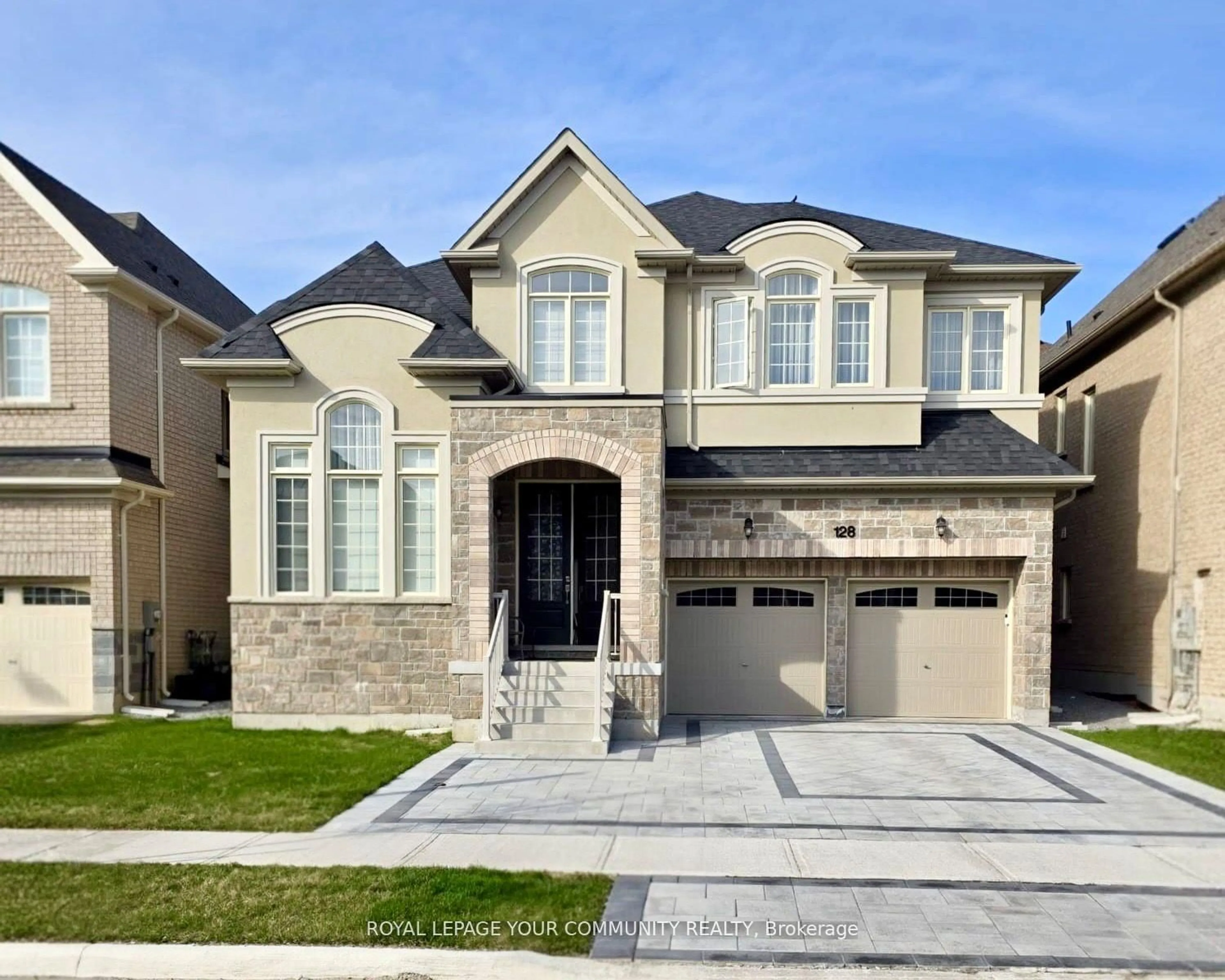 Home with brick exterior material, street for 128 Ben Sinclair Ave, East Gwillimbury Ontario L9N 0Z2