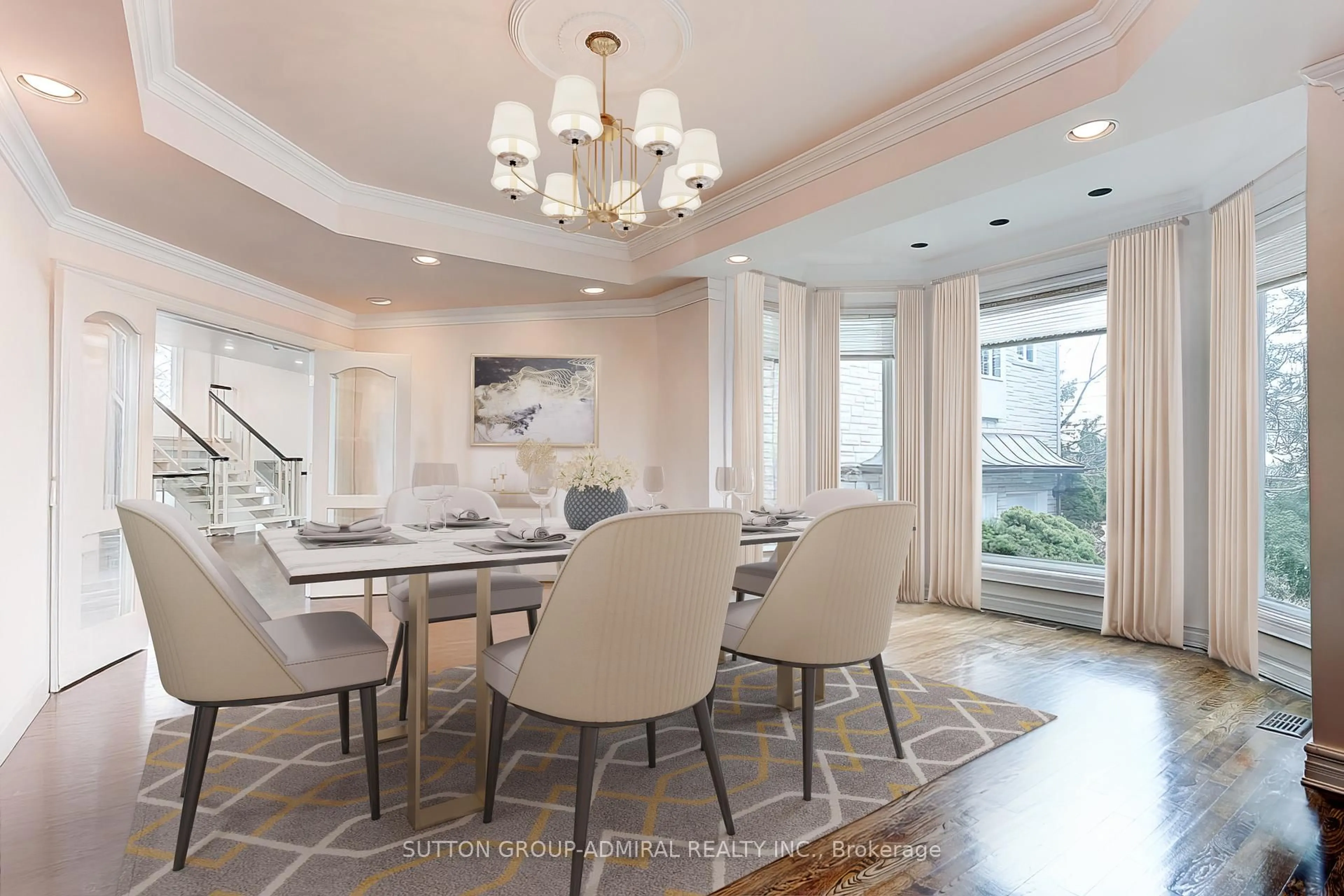 Dining room, ceramic/tile floor for 206 Arnold Ave, Vaughan Ontario L4J 1B9