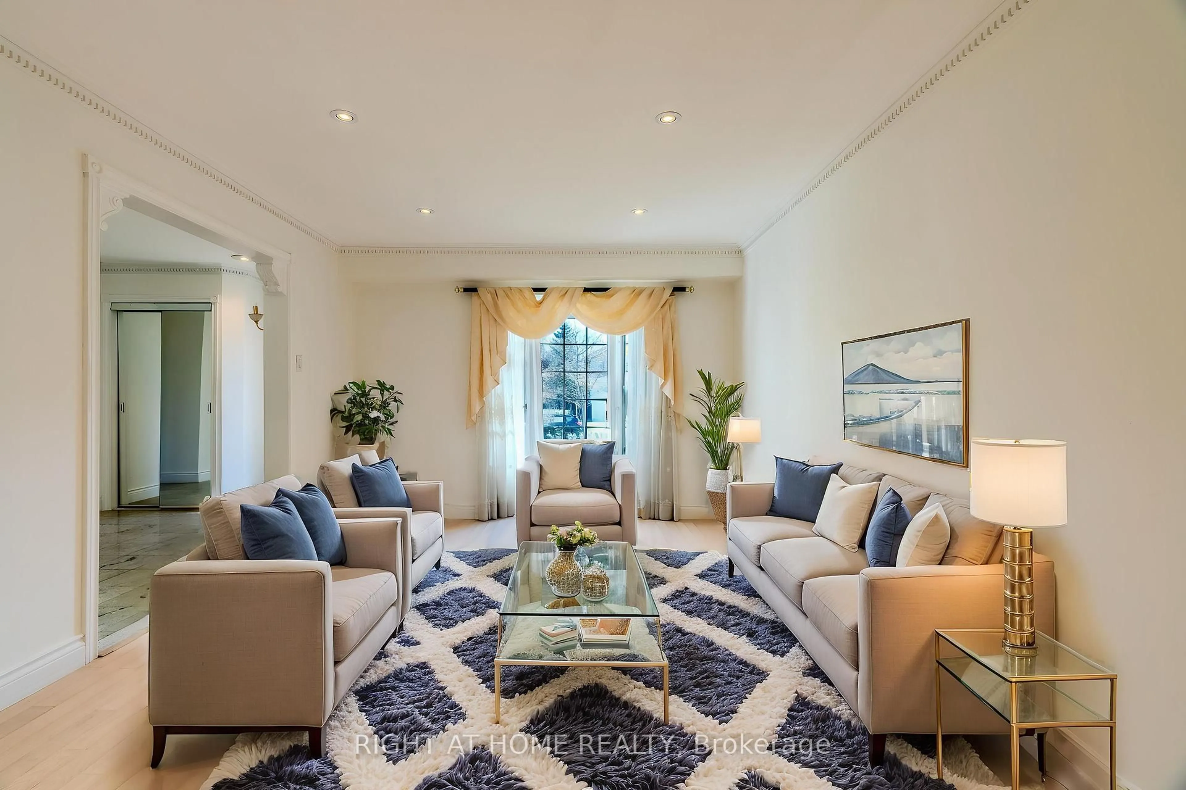 Living room with furniture, carpet floor for 491 Conley St, Vaughan Ontario L4J 6T6