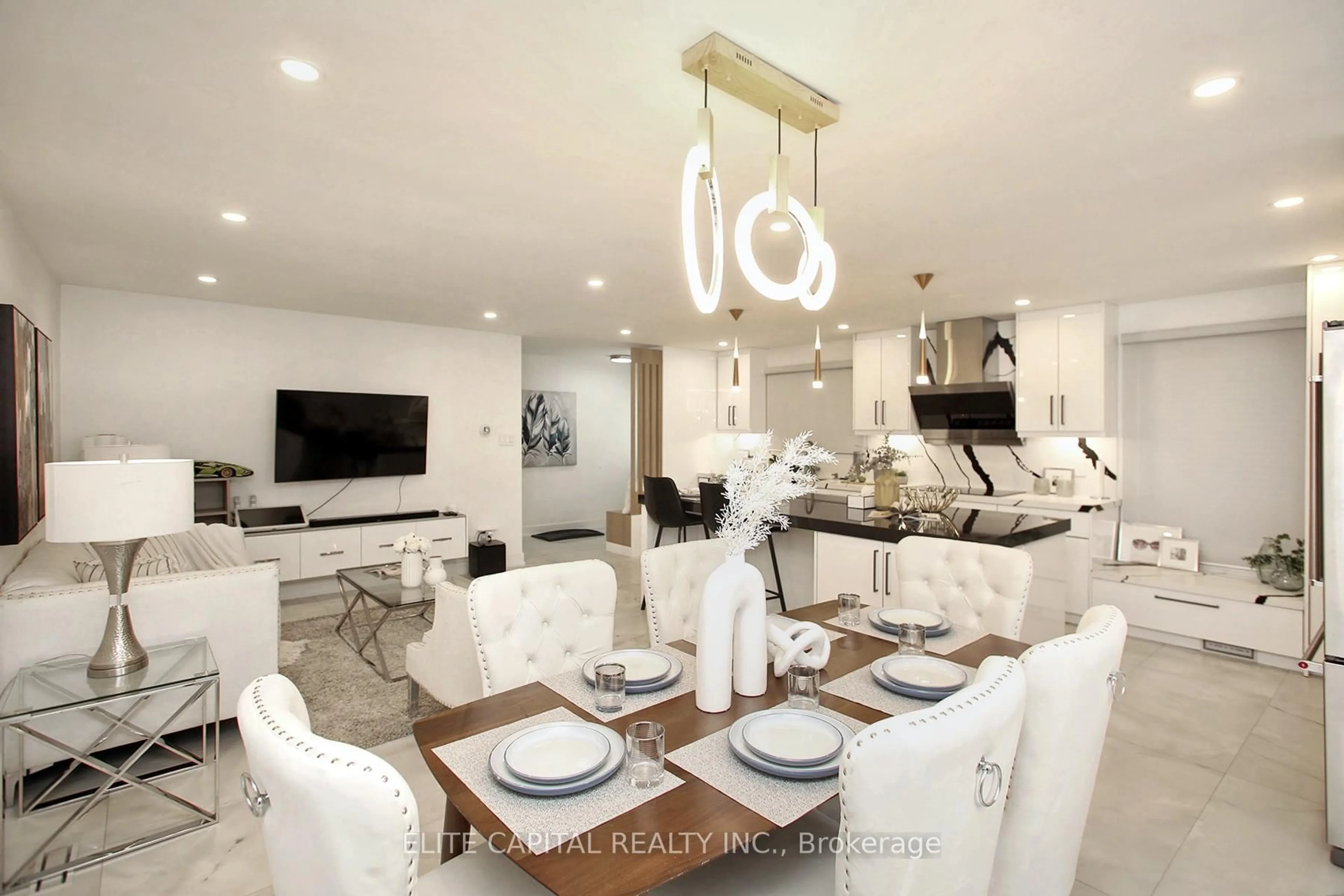 Open concept kitchen, unknown for 225 Snowshoe Cres, Markham Ontario L3T 4N2