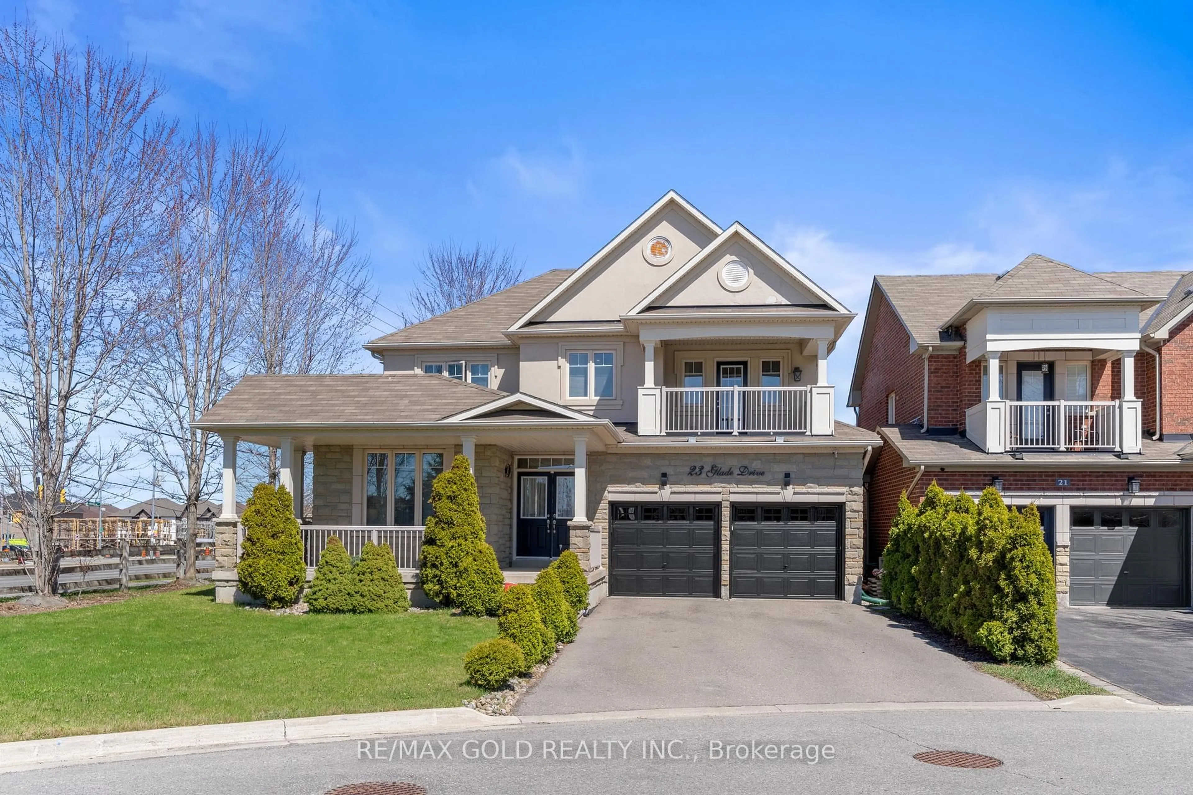 Home with brick exterior material, street for 23 Glade Dr, Richmond Hill Ontario L4E 0G9