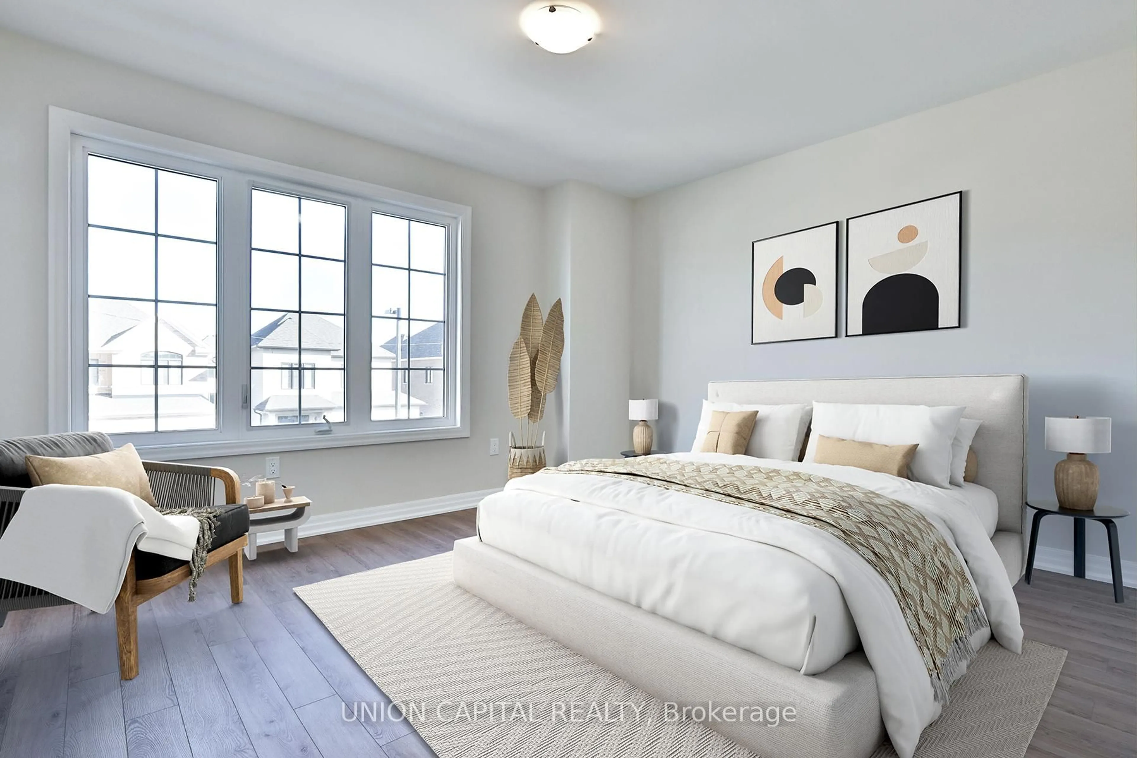 Bedroom with bed, unknown for 47 Donald Ingram Cres, Georgina Ontario L4P 0S3