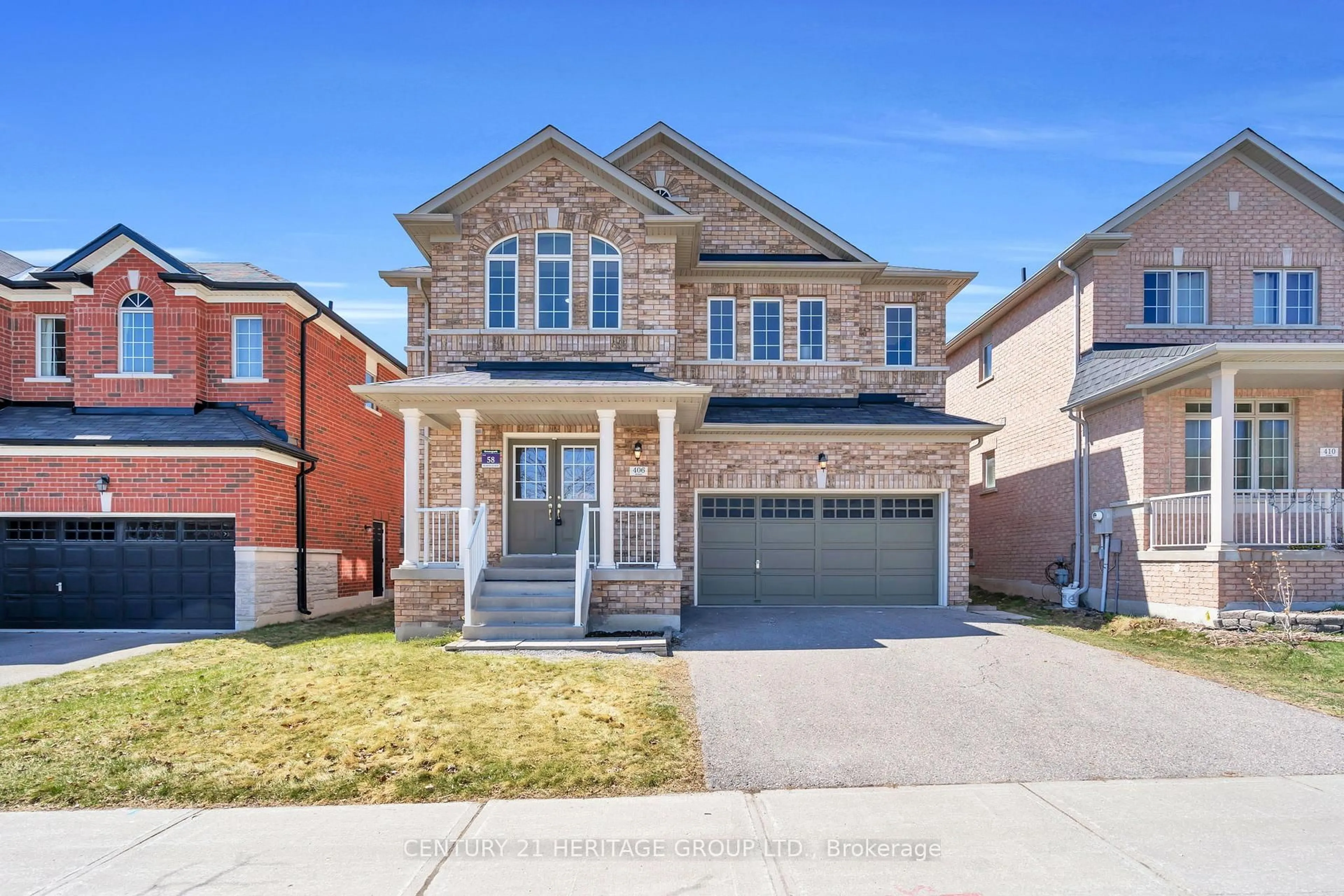 Home with brick exterior material, street for 406 Mavrinac Blvd, Aurora Ontario L4G 0J8