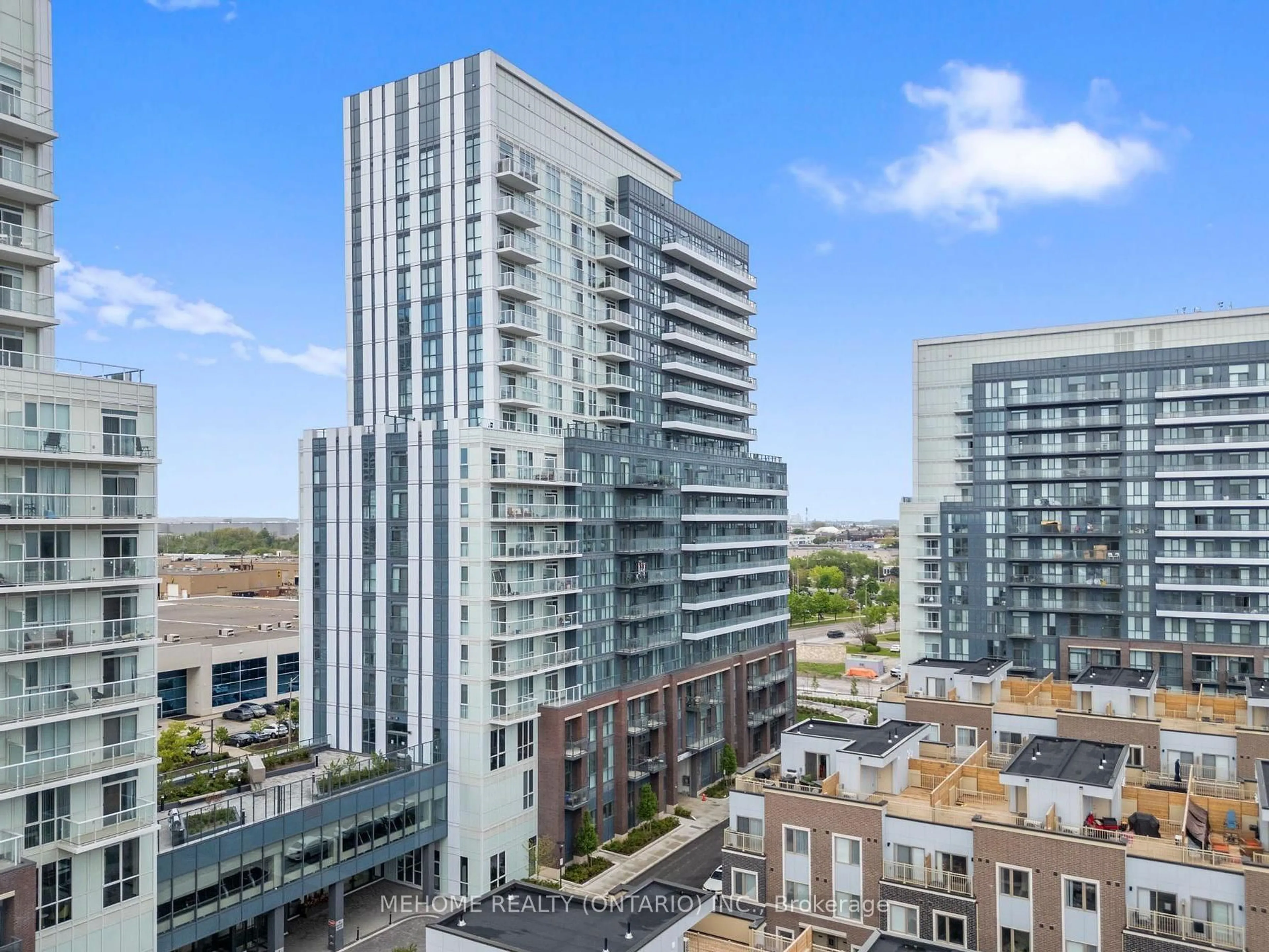 A pic from outside/outdoor area/front of a property/back of a property/a pic from drone, city buildings view from balcony for 38 honeycrisp Cres #1021, Vaughan Ontario L4K 0M8