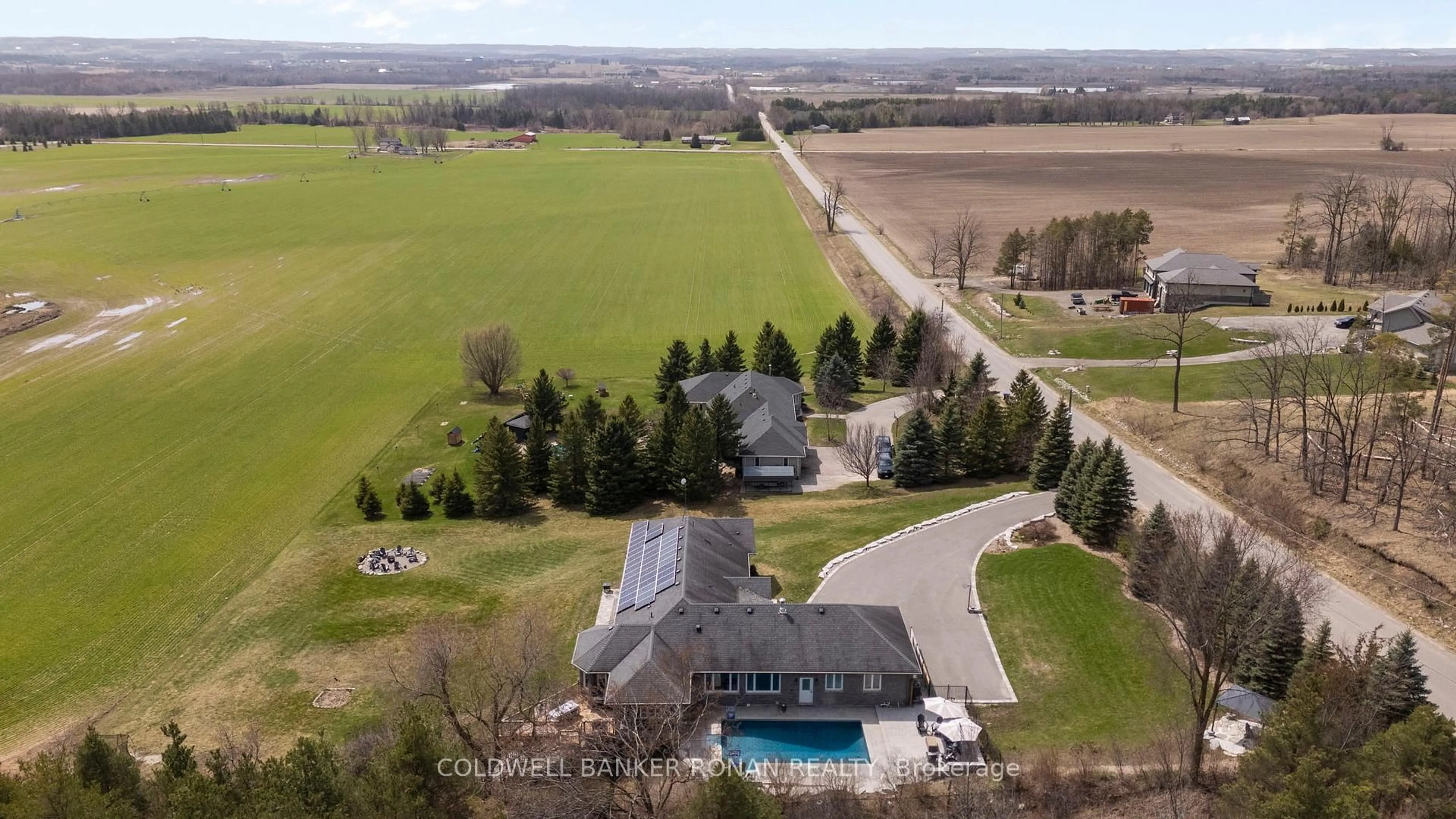 A pic from outside/outdoor area/front of a property/back of a property/a pic from drone, water/lake/river/ocean view for 7765 5  Sideroad N/A, Adjala-Tosorontio Ontario L9R 1V3